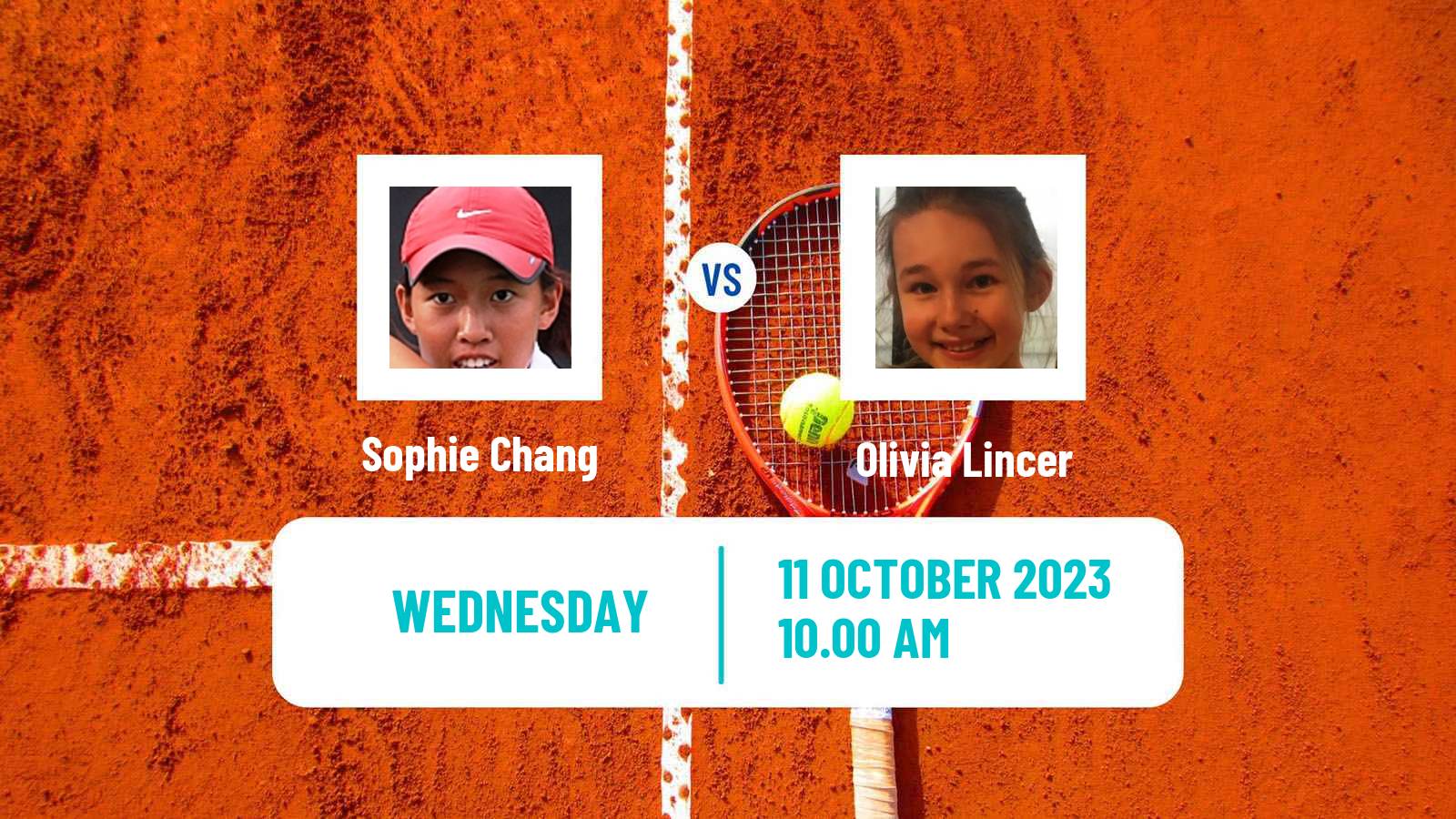 Tennis ITF W25 Florence Sc Women Sophie Chang - Olivia Lincer