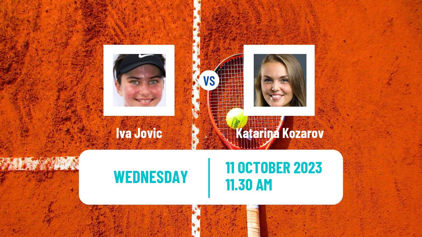 Tennis ITF W25 Florence Sc Women Iva Jovic - Katarina Kozarov