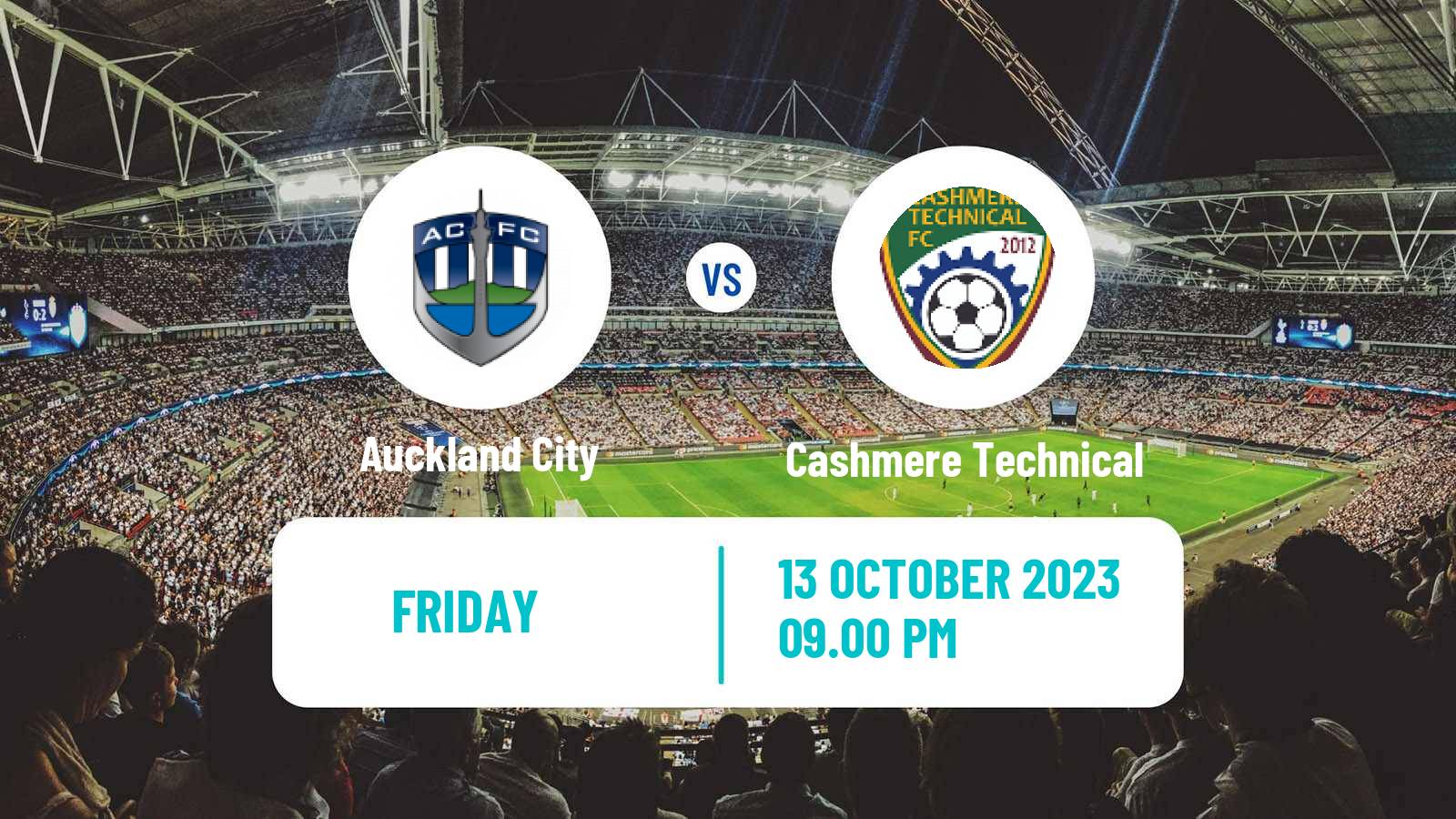 Soccer New Zealand National League Auckland City - Cashmere Technical