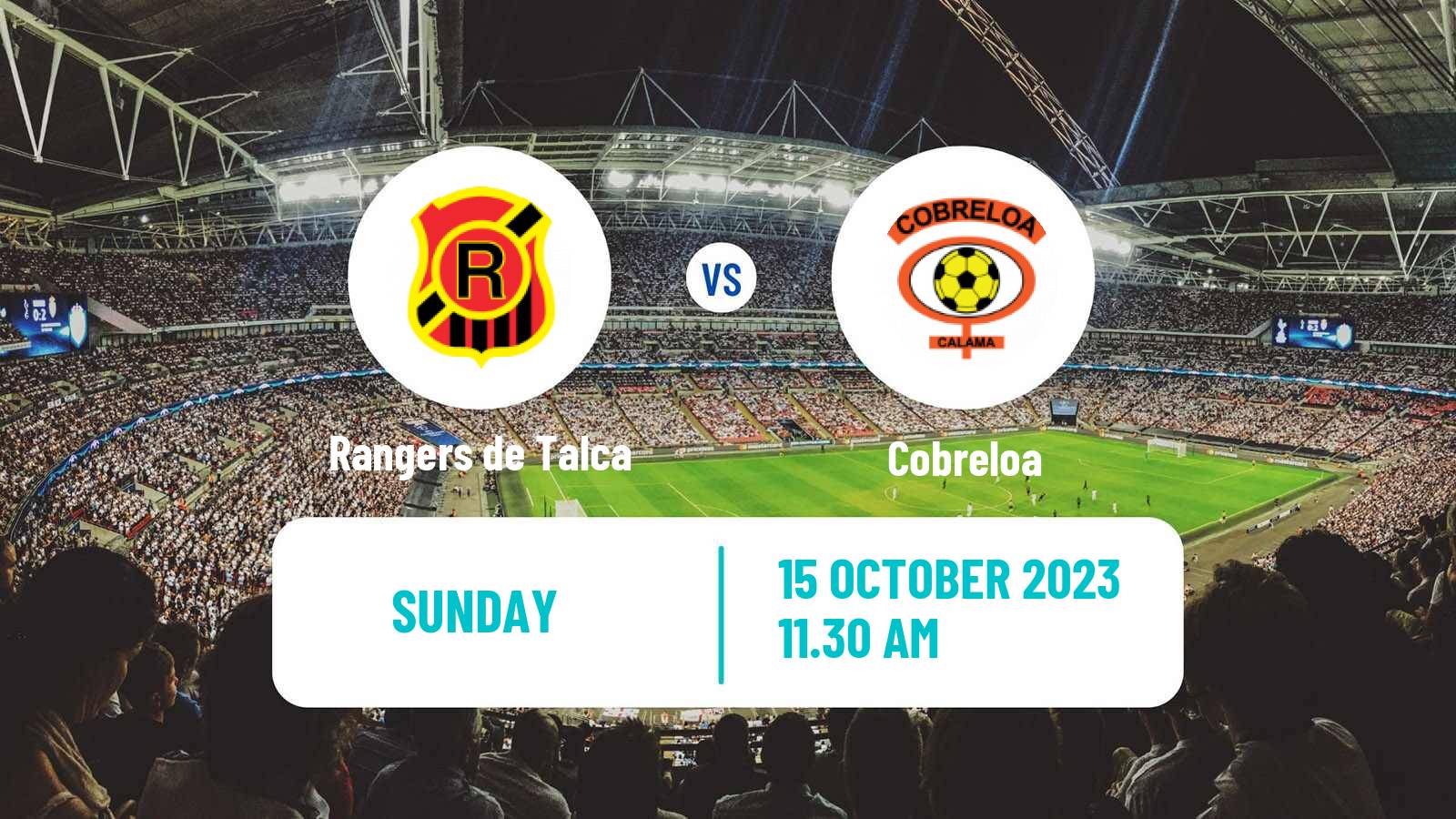 Soccer Chilean Primera B Rangers de Talca - Cobreloa