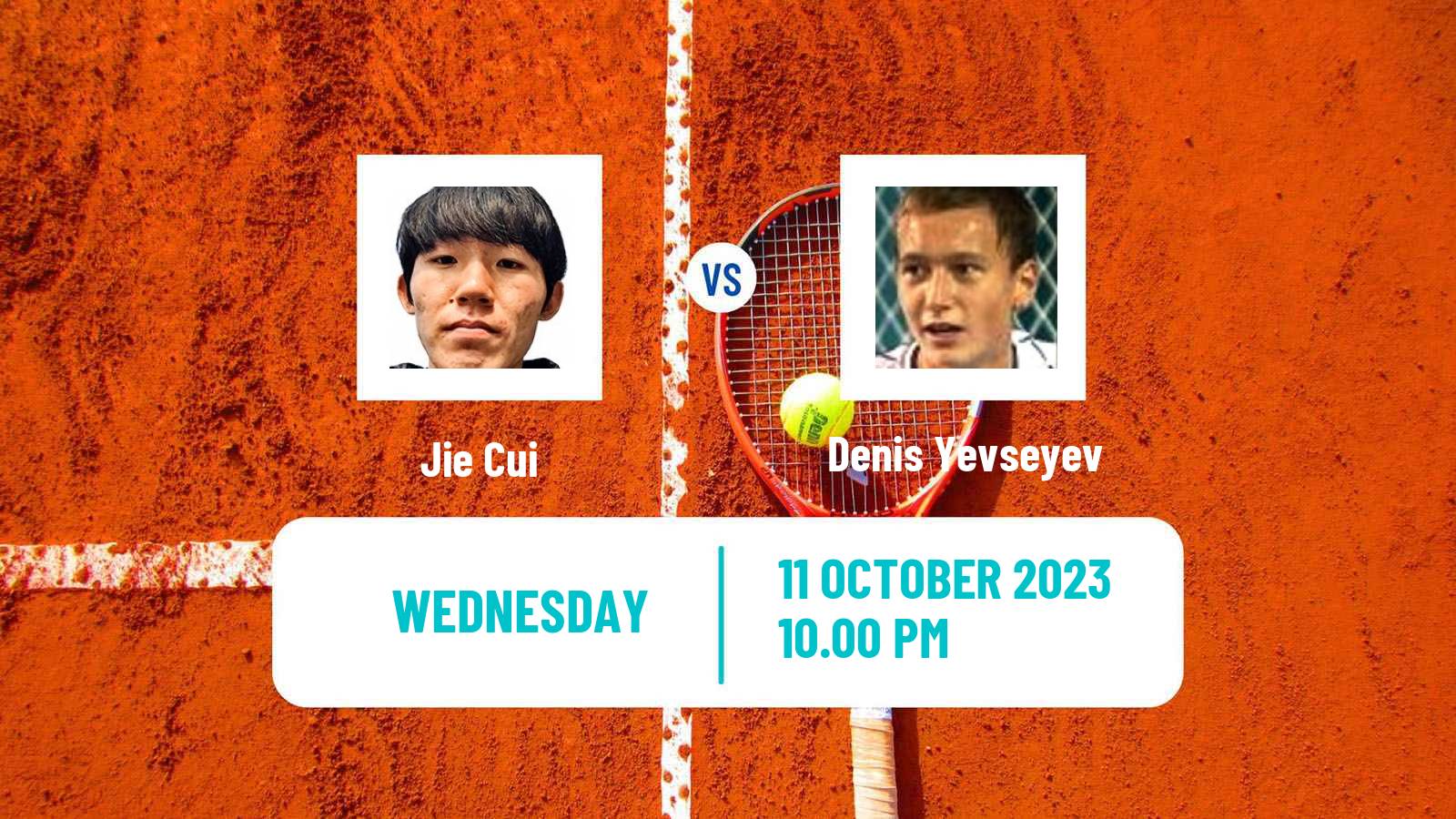 Tennis Shenzhen 2 Challenger Men Jie Cui - Denis Yevseyev