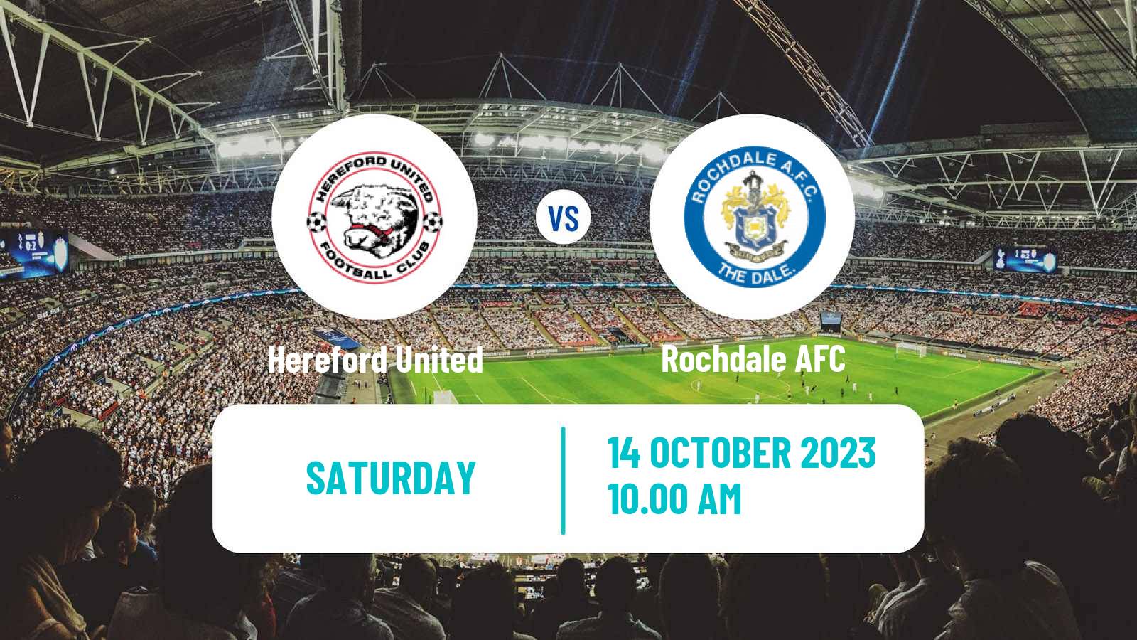 Soccer English FA Cup Hereford United - Rochdale