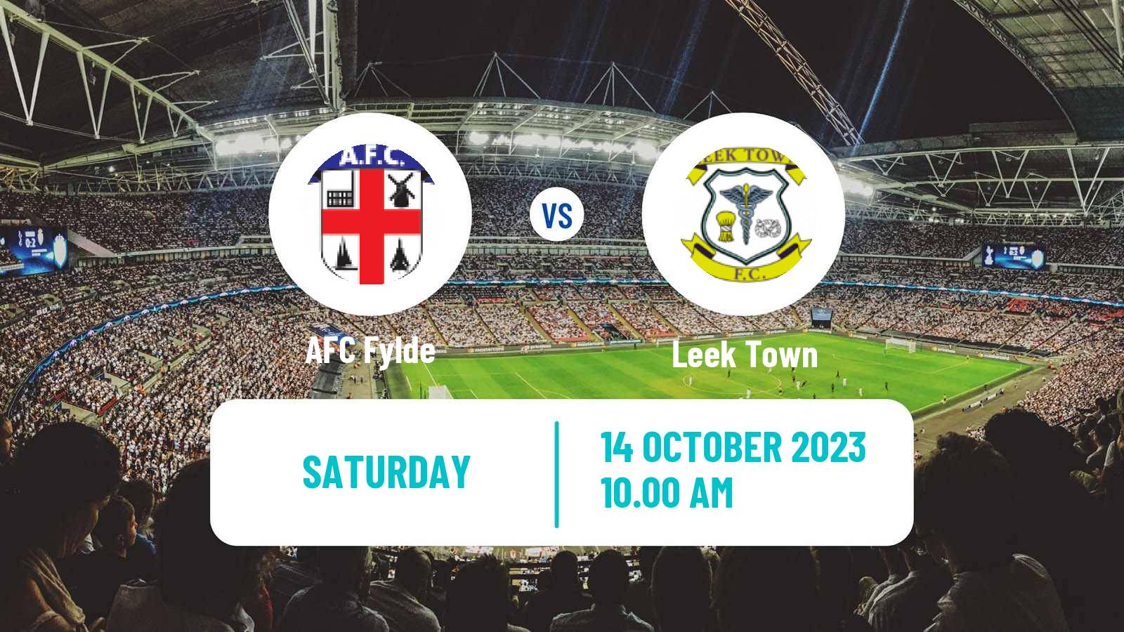 Soccer English FA Cup Fylde - Leek Town