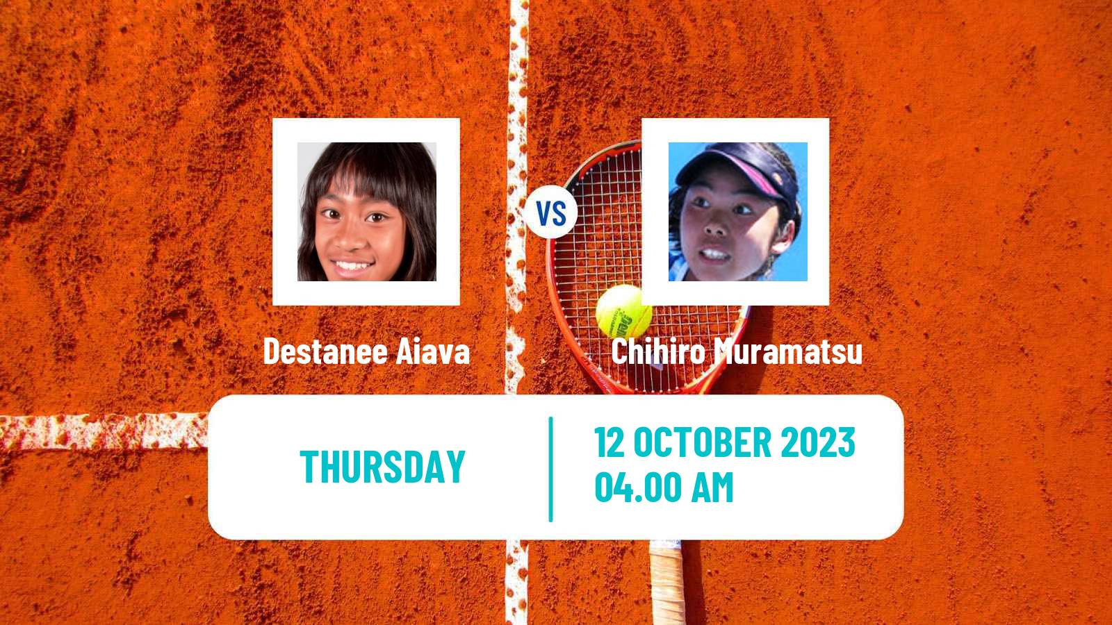 Tennis ITF W25 Cairns 2 Women Destanee Aiava - Chihiro Muramatsu