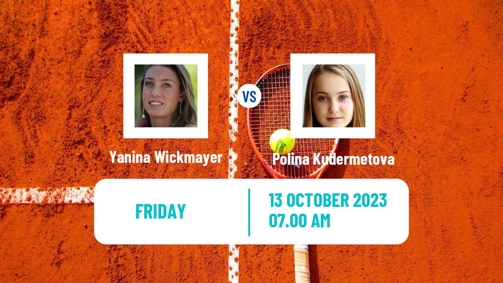 Tennis WTA Seoul Yanina Wickmayer - Polina Kudermetova
