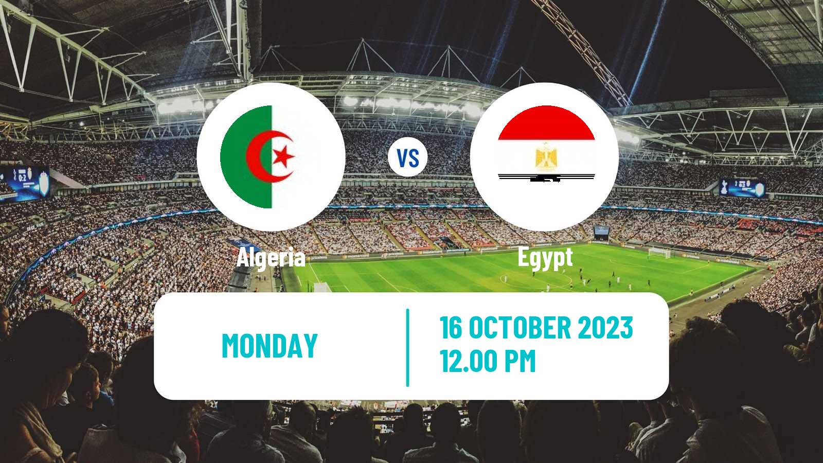 Soccer Friendly Algeria - Egypt