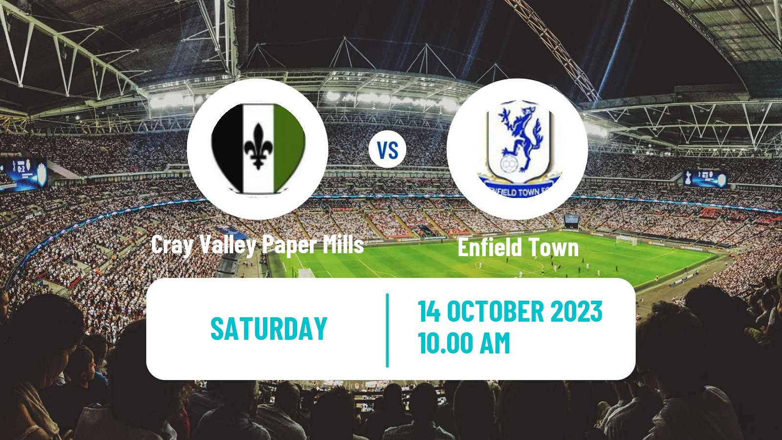 Soccer English FA Cup Cray Valley Paper Mills - Enfield Town