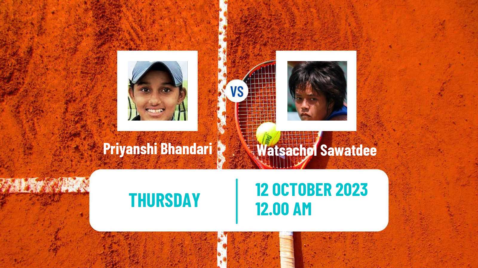 Tennis ITF W15 Hua Hin Women Priyanshi Bhandari - Watsachol Sawatdee