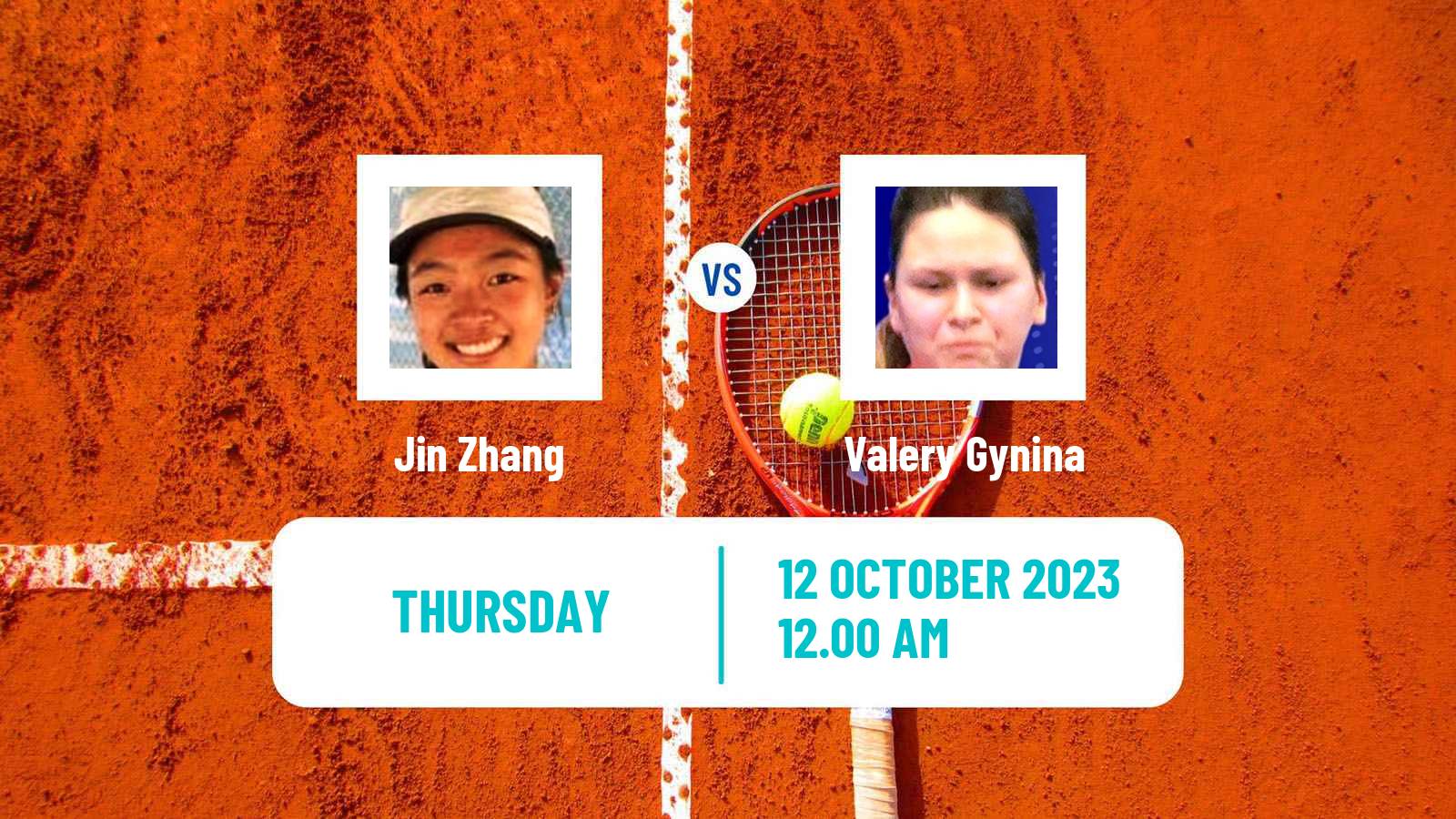 Tennis ITF W15 Hua Hin Women Jin Zhang - Valery Gynina