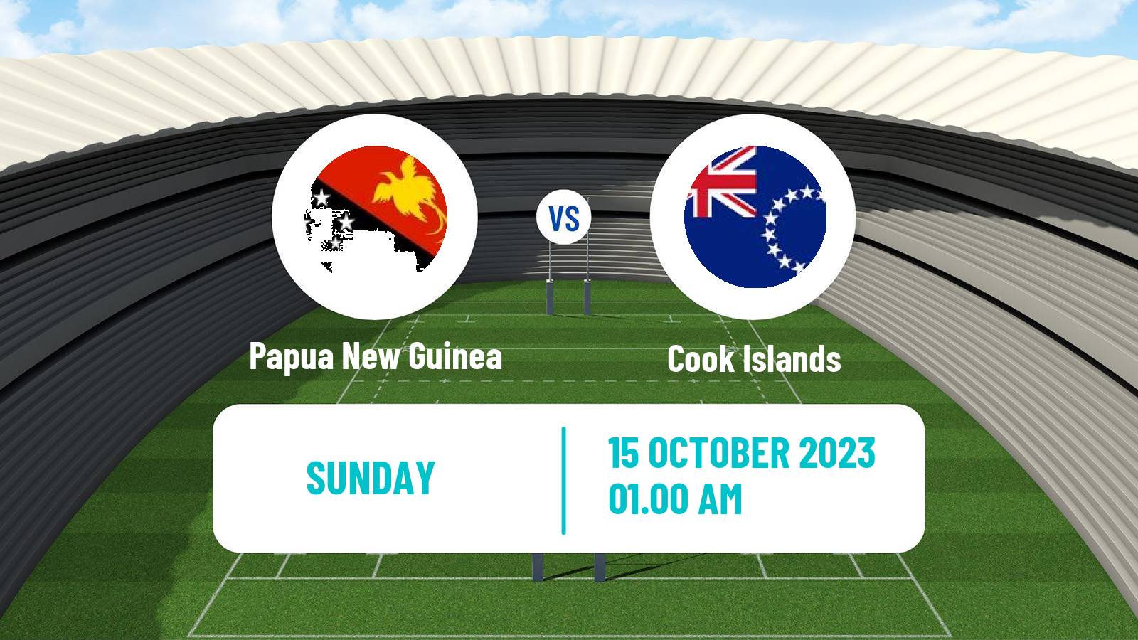 Rugby league  Pacific Championships Rugby League Papua New Guinea - Cook Islands