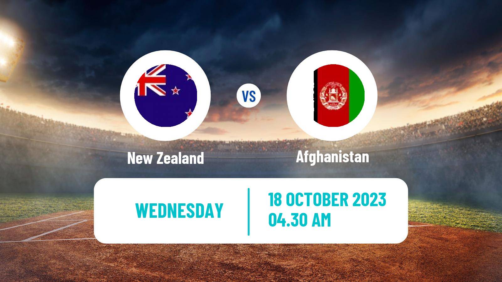 Cricket ICC World Cup New Zealand - Afghanistan