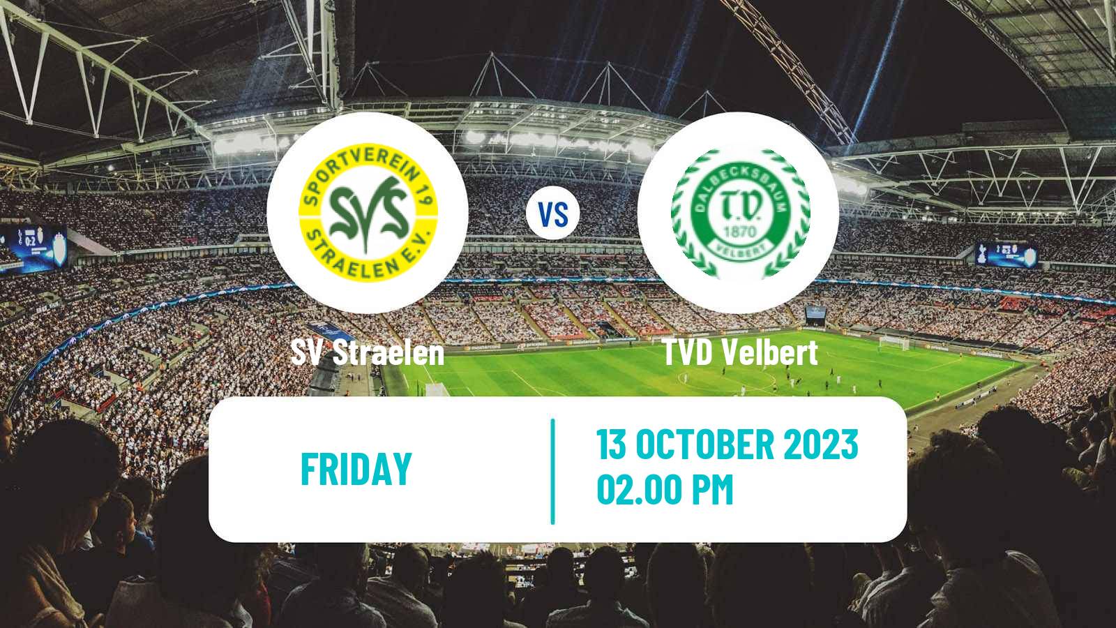 Soccer German Oberliga Niederrhein Straelen - TVD Velbert