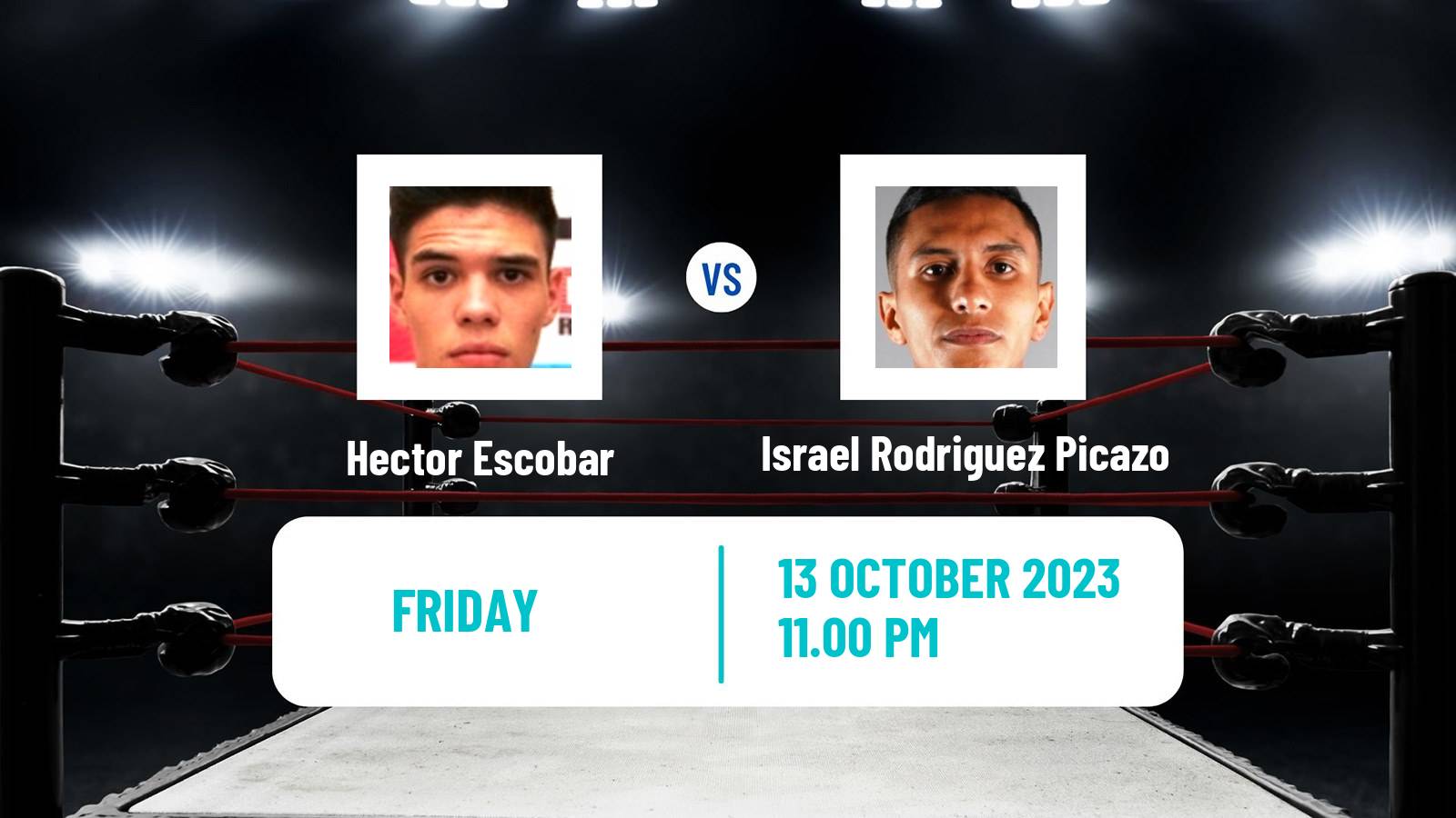 Boxing Super Bantamweight WBA Inter Continental Title Men Hector Escobar - Israel Rodriguez Picazo