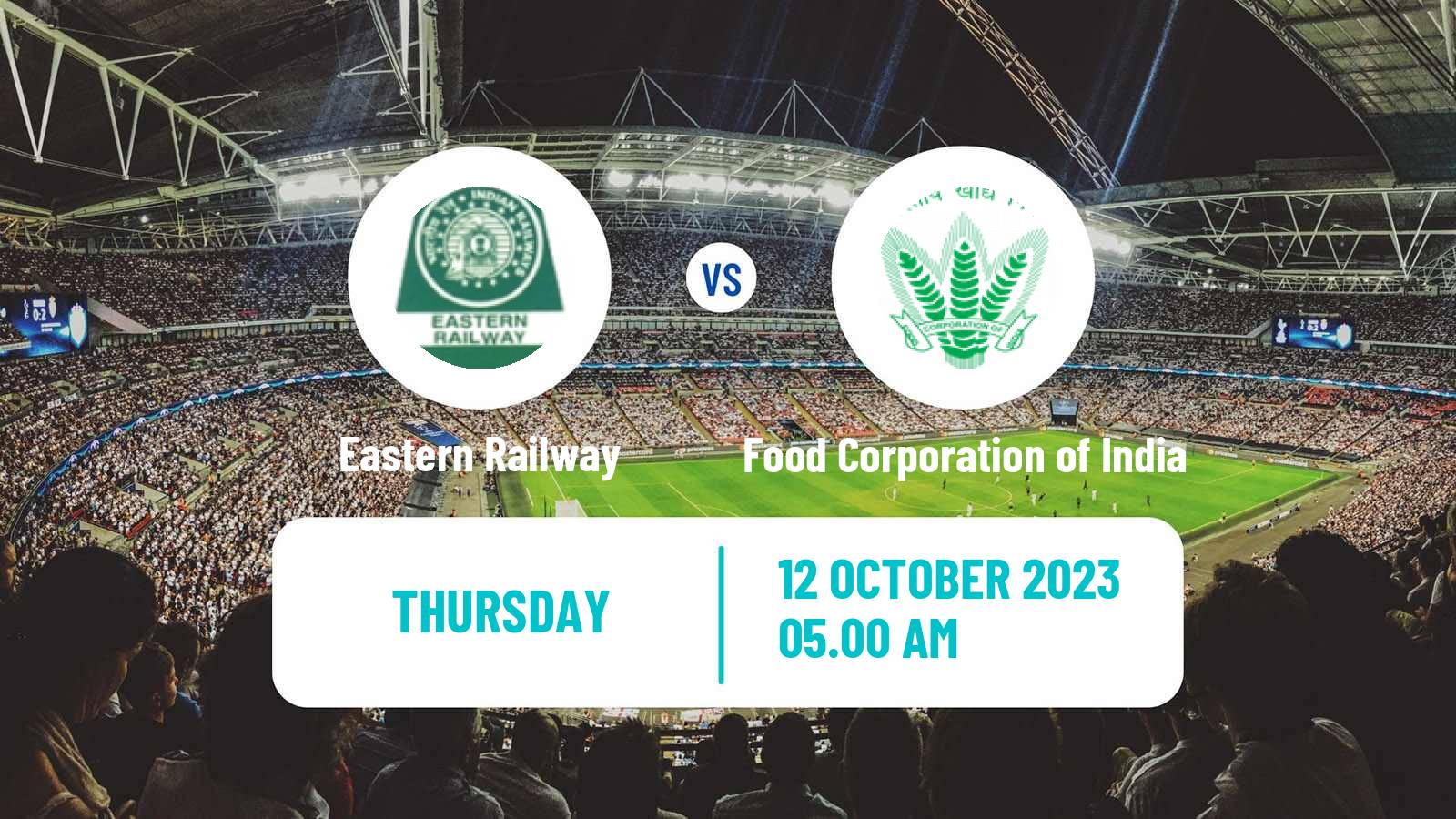 Soccer Calcutta Premier Division Eastern Railway - Food Corporation of India