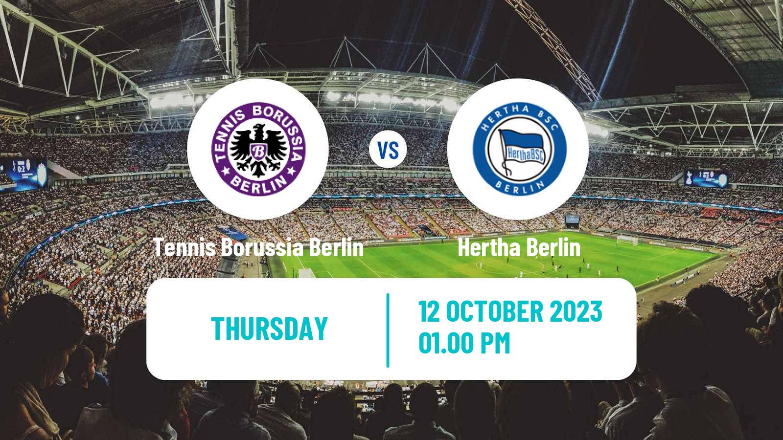 Soccer Club Friendly Tennis Borussia Berlin - Hertha Berlin