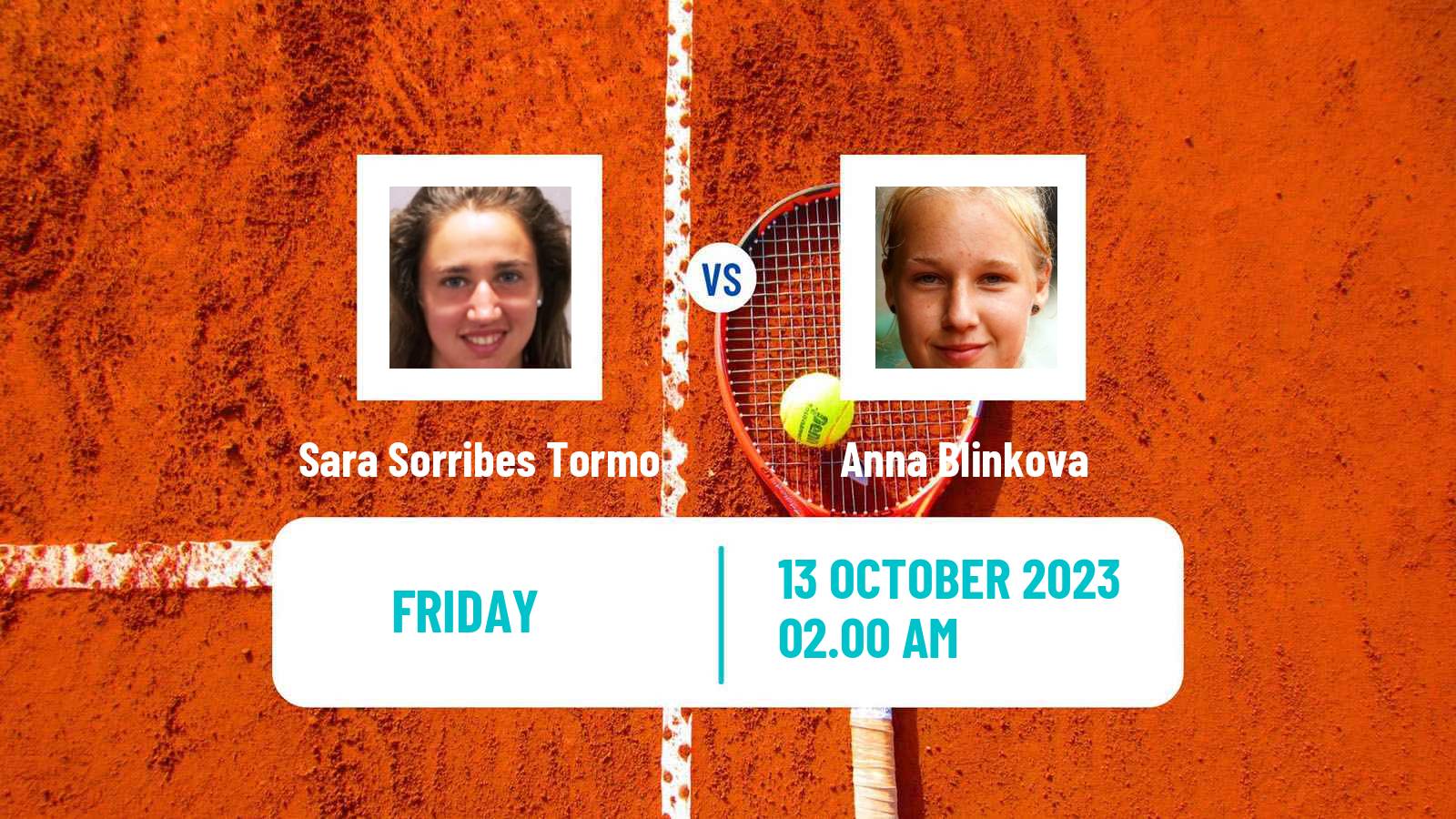 Tennis WTA Hong Kong Sara Sorribes Tormo - Anna Blinkova