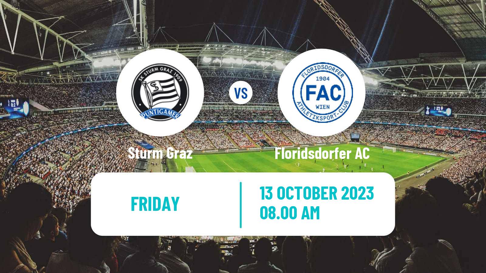 Soccer Club Friendly Sturm Graz - Floridsdorfer AC