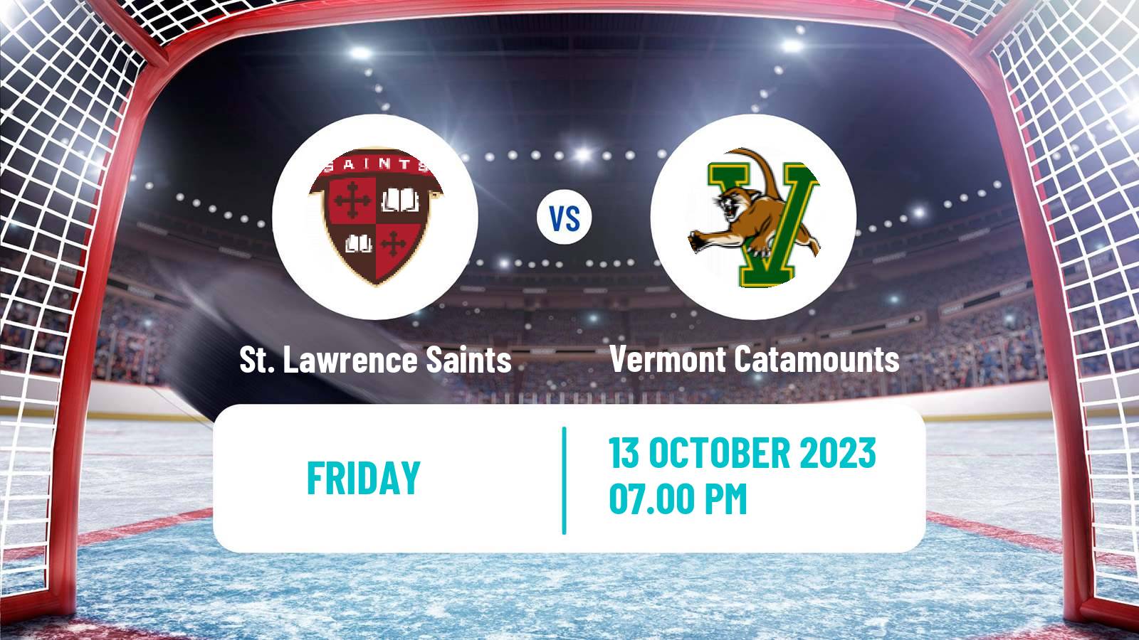 Hockey NCAA Hockey St. Lawrence Saints - Vermont Catamounts