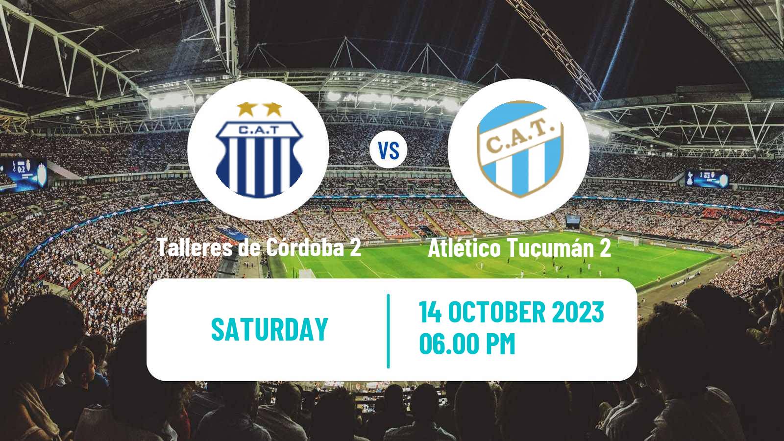 Soccer Argentinian Reserve League Talleres de Córdoba 2 - Atlético Tucumán 2