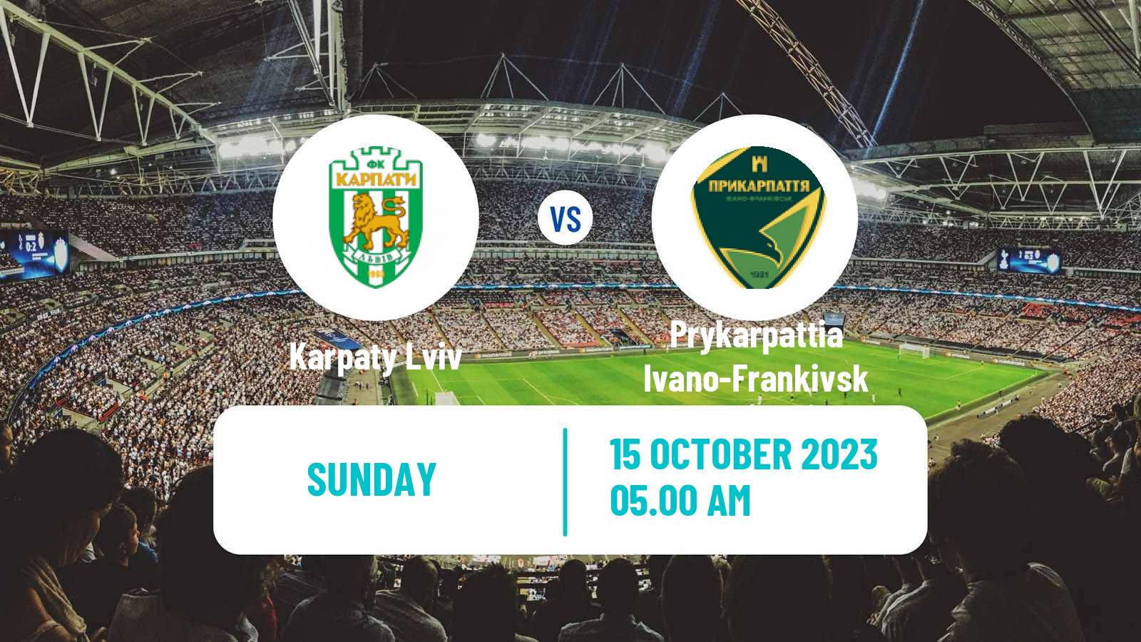 Soccer Ukrainian Persha Liga Karpaty Lviv - Prykarpattia Ivano-Frankivsk