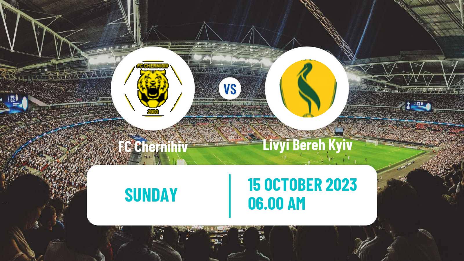 Soccer Ukrainian Persha Liga Chernihiv - Livyi Bereh Kyiv
