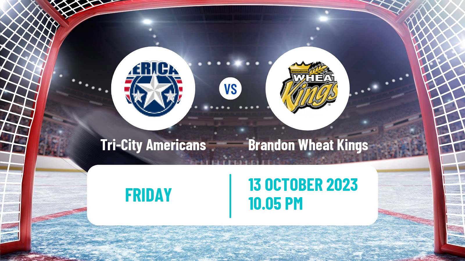 Hockey WHL Tri-City Americans - Brandon Wheat Kings