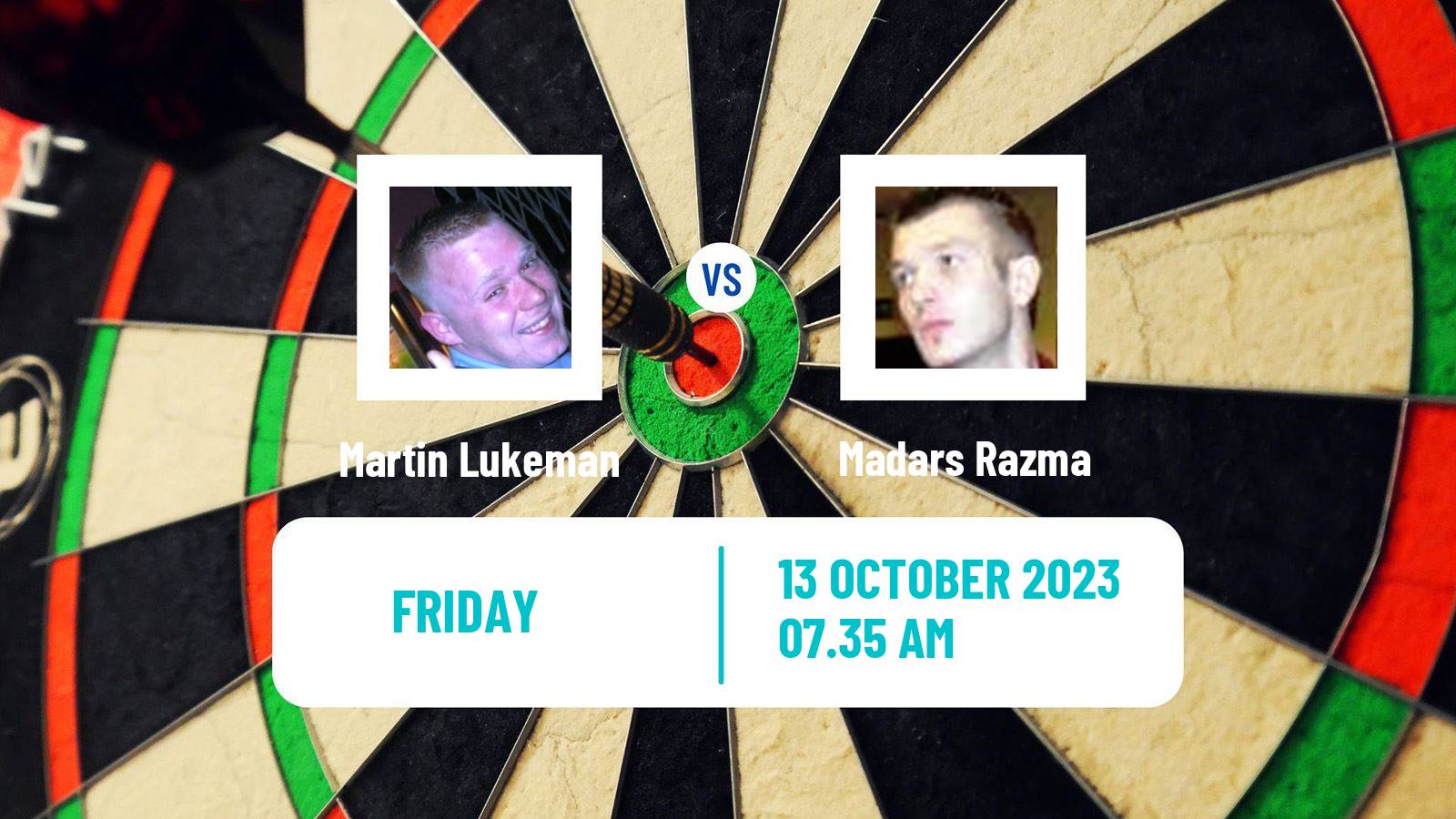 Darts European Tour 13 Martin Lukeman - Madars Razma