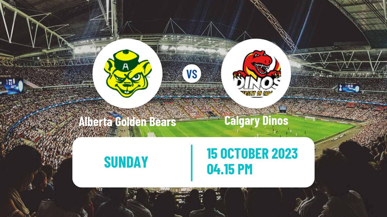 Soccer Canadian U Sports Soccer Alberta Golden Bears - Calgary Dinos