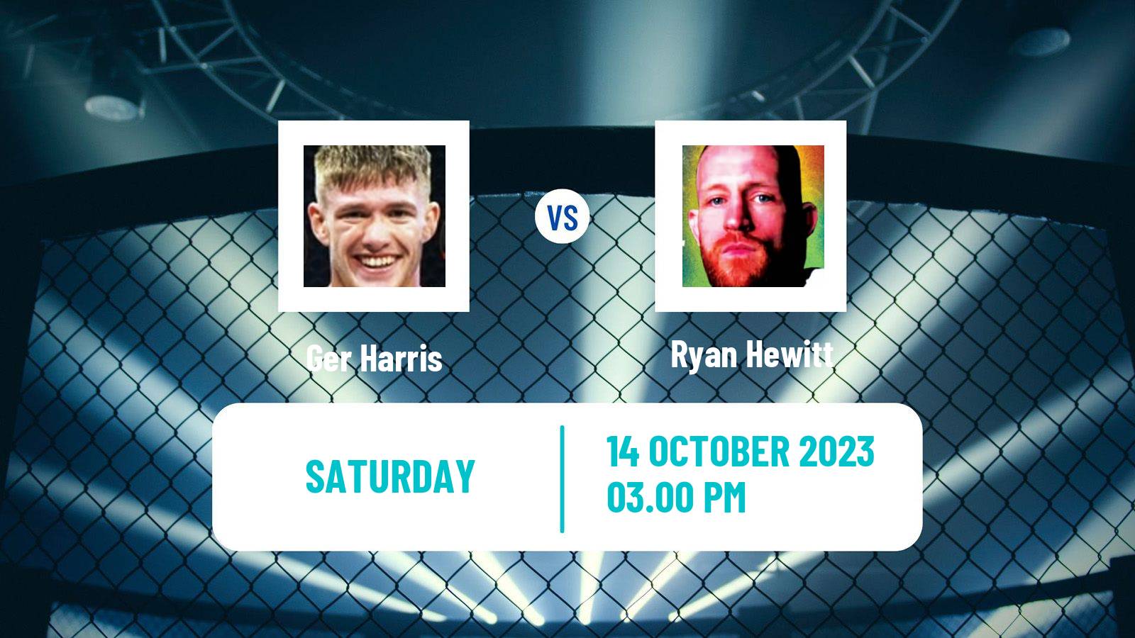 MMA Flyweight Cage Warriors Men Ger Harris - Ryan Hewitt