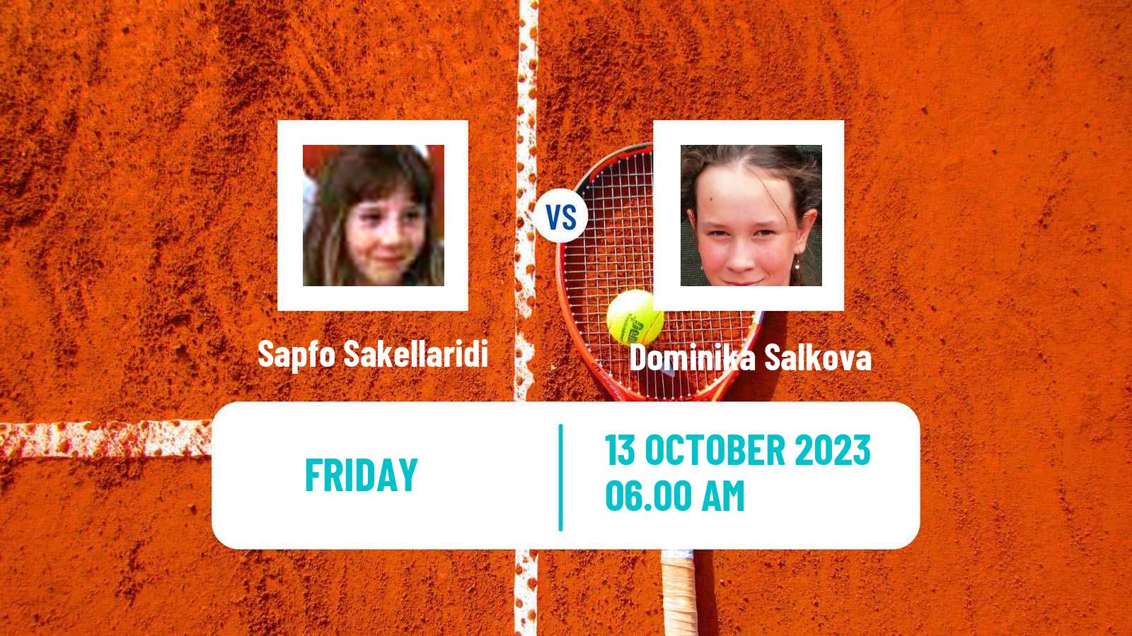 Tennis ITF W25 Seville Women Sapfo Sakellaridi - Dominika Salkova