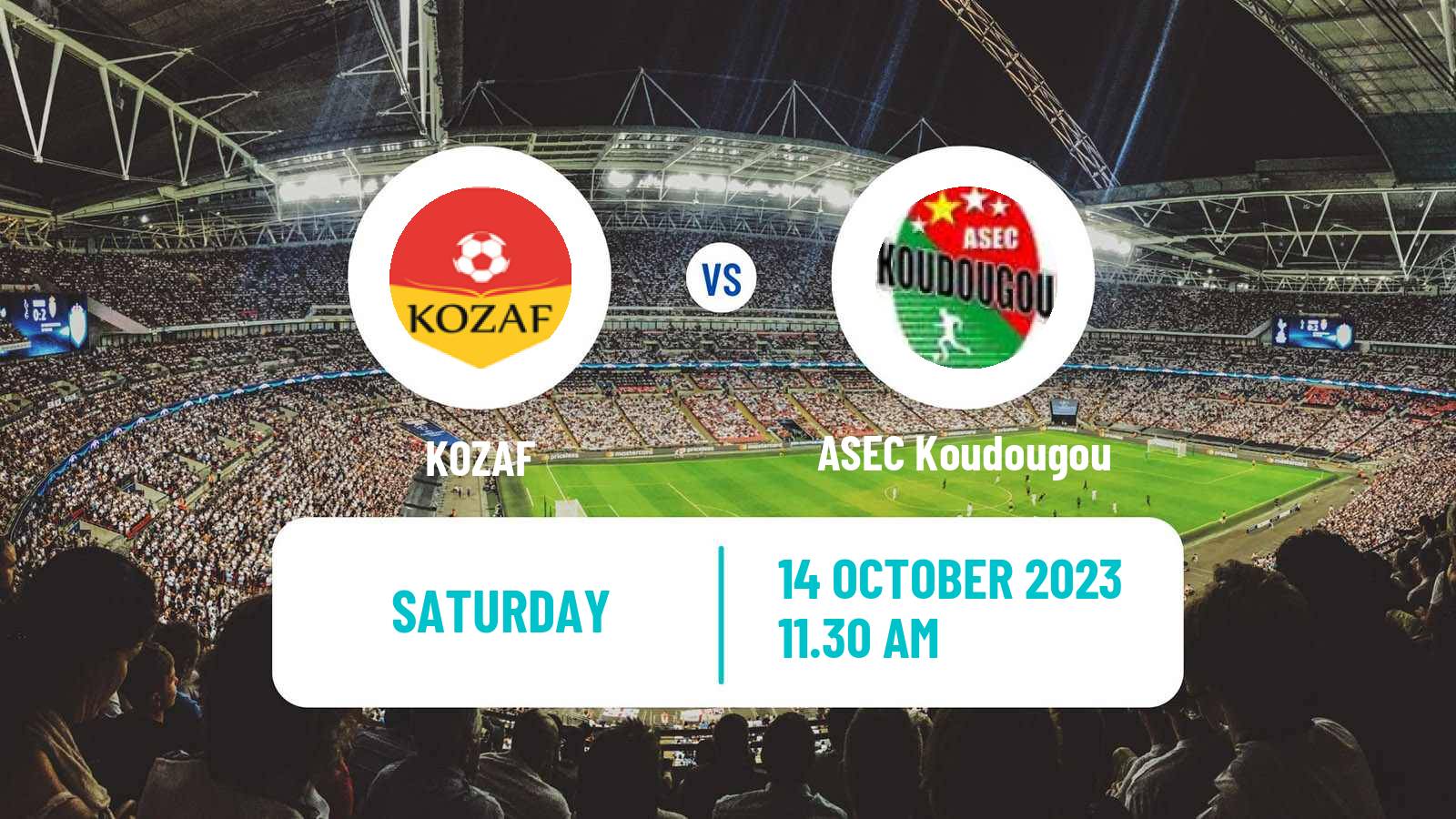 Soccer Burkina Faso Premier League KOZAF - ASEC Koudougou