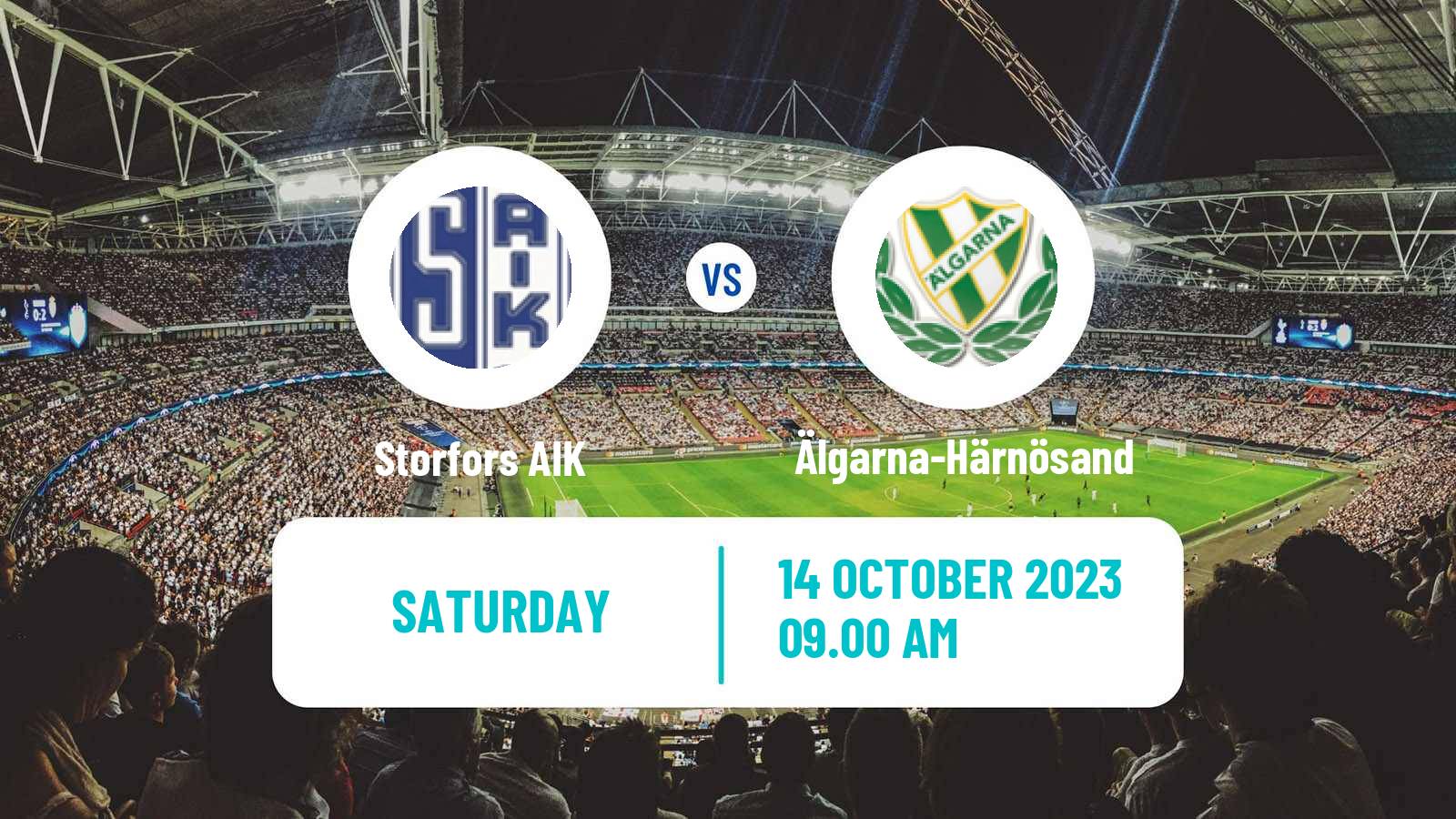 Soccer Swedish Division 2 - Norrland Storfors - Älgarna-Härnösand