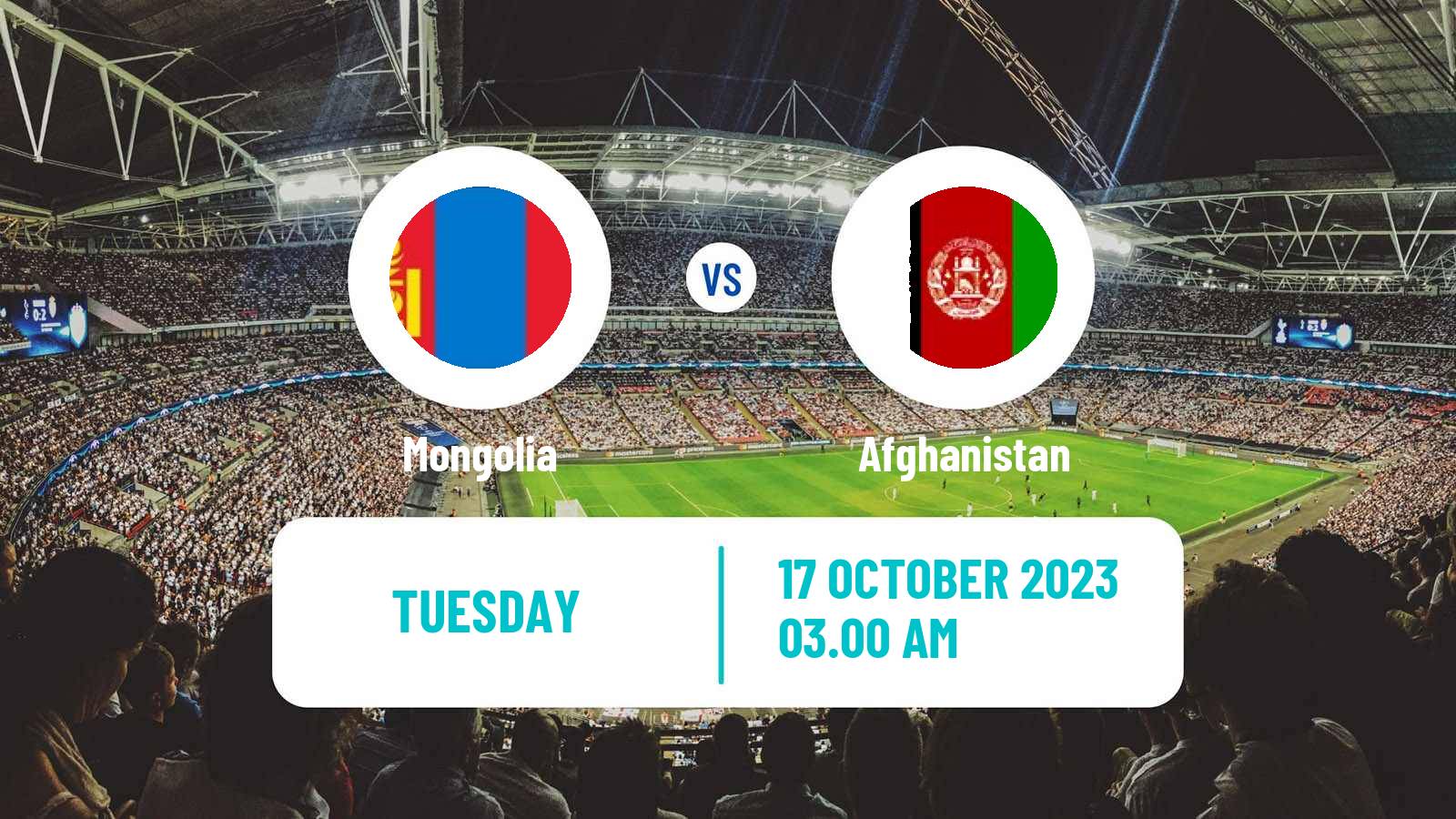 Soccer FIFA World Cup Mongolia - Afghanistan
