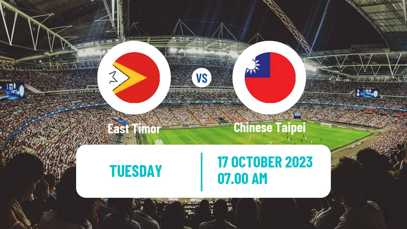 Soccer FIFA World Cup East Timor - Chinese Taipei