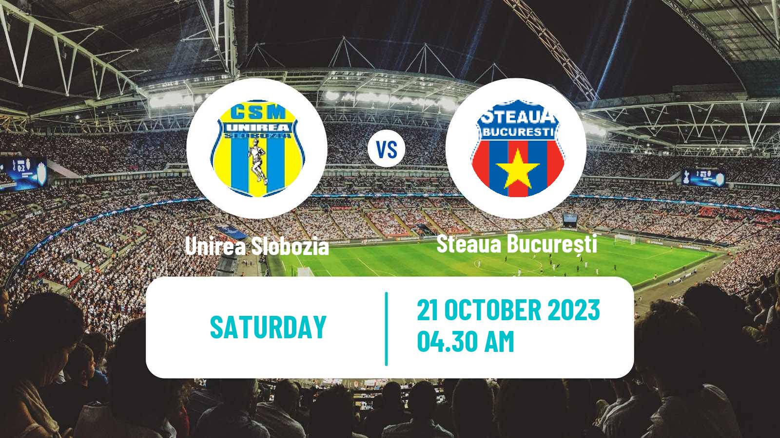 Soccer Romanian Division 2 Unirea Slobozia - Steaua București