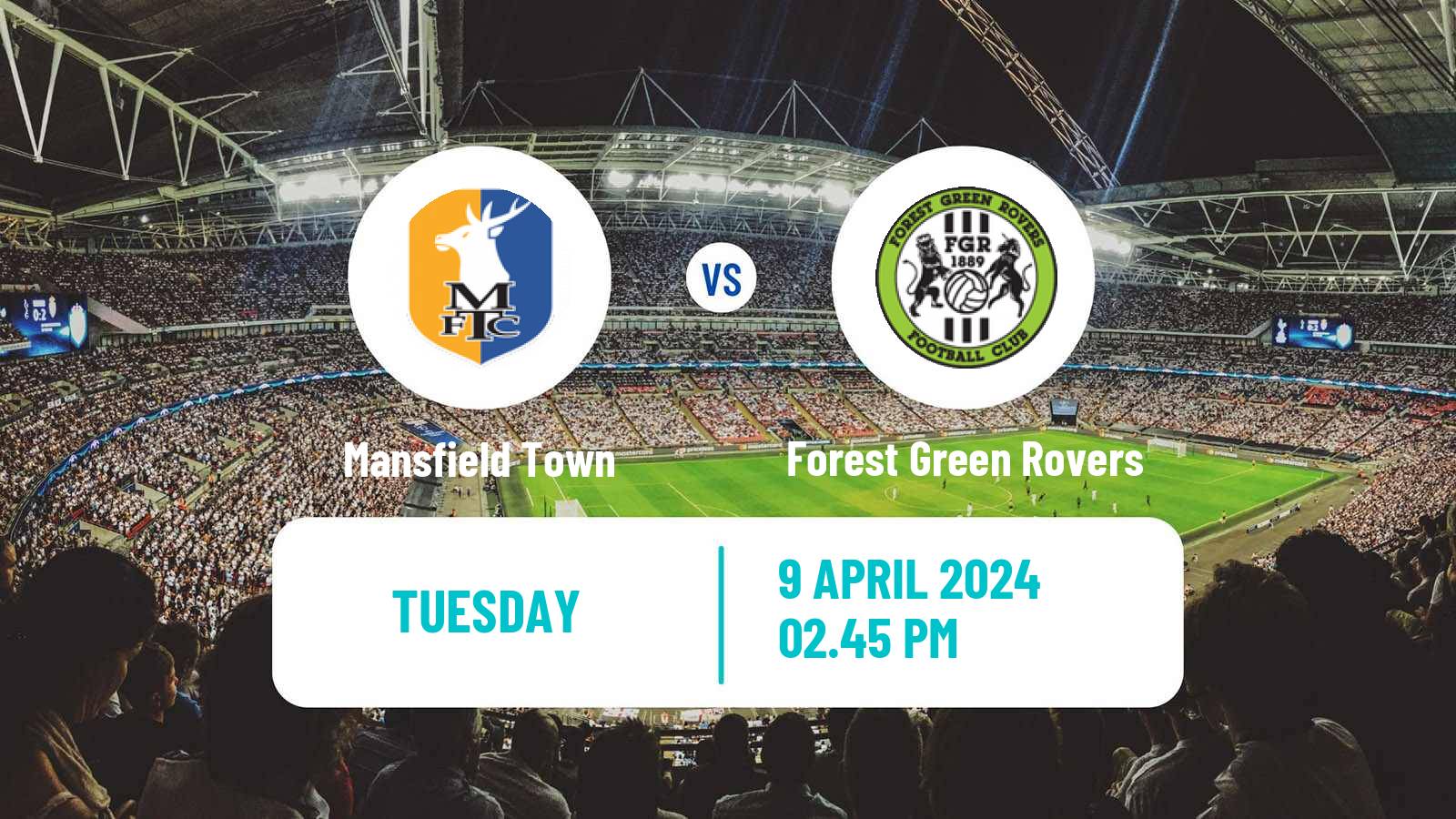 Soccer English League Two Mansfield Town - Forest Green Rovers