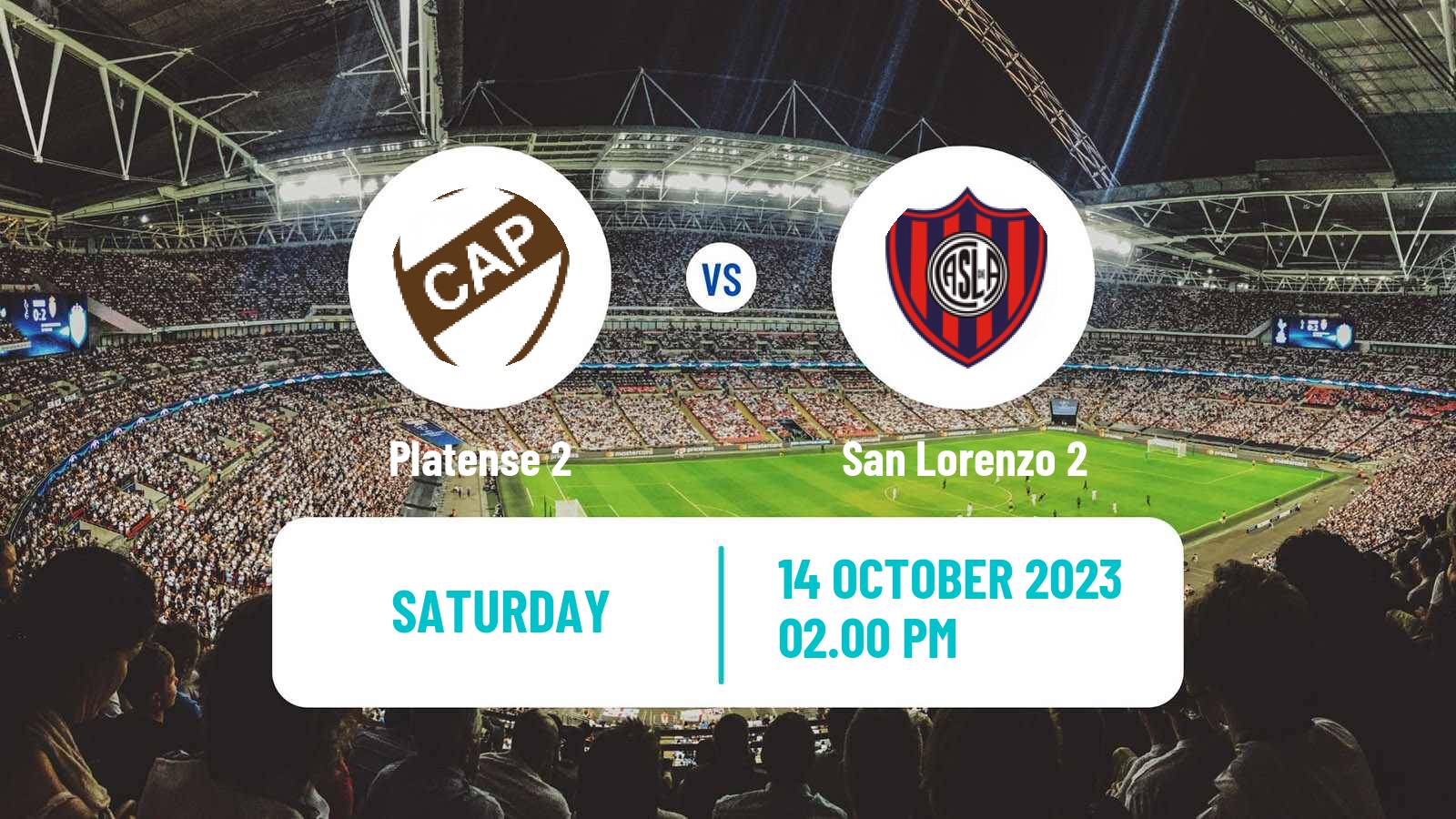 Soccer Argentinian Reserve League Platense 2 - San Lorenzo 2