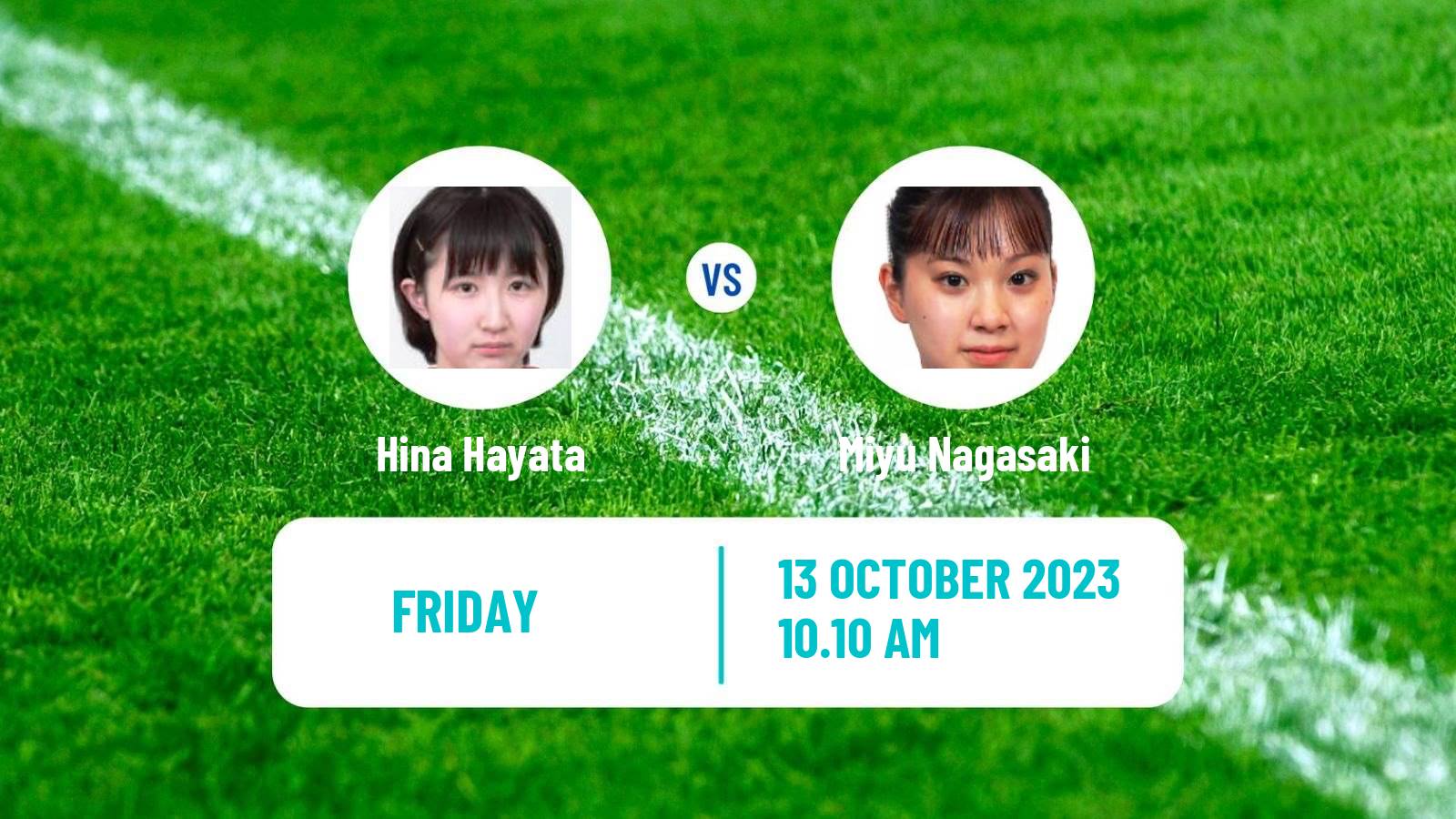 Table tennis Wtt Contender Muscat Women Hina Hayata - Miyu Nagasaki