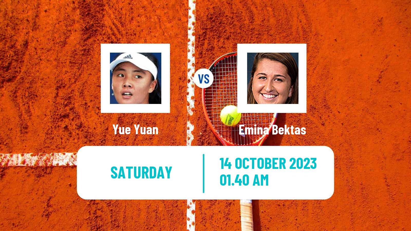 Tennis WTA Seoul Yue Yuan - Emina Bektas