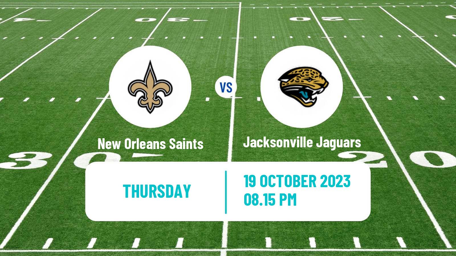 American football NFL New Orleans Saints - Jacksonville Jaguars