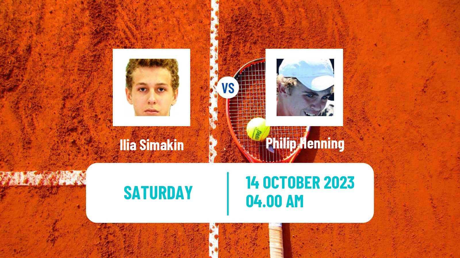 Tennis ITF M15 Sharm Elsheikh 13 Men Ilia Simakin - Philip Henning