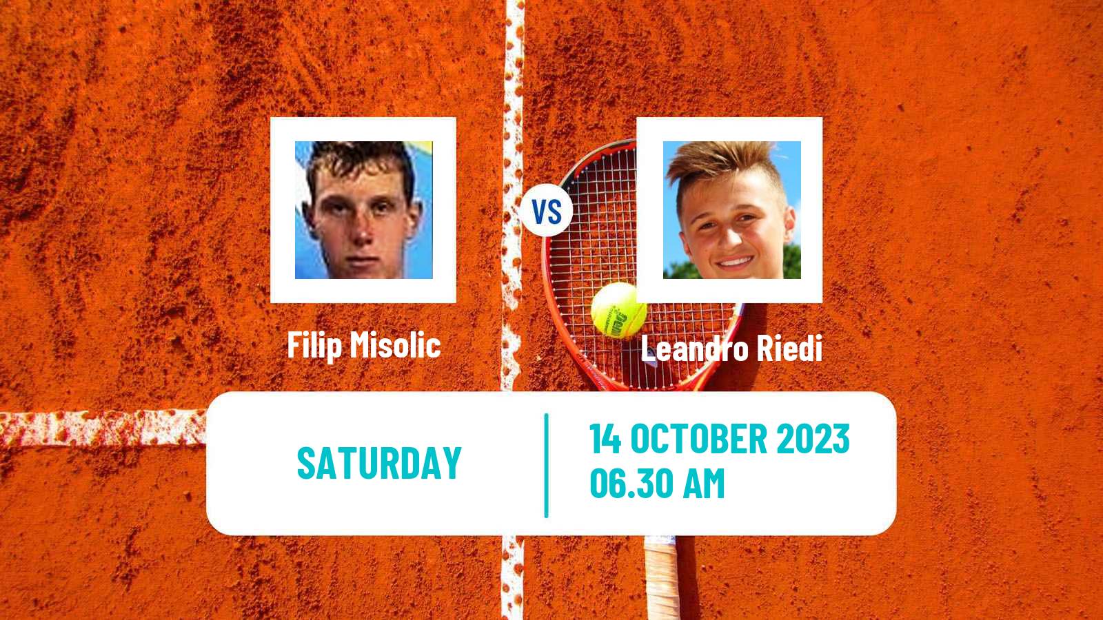 Tennis ATP Stockholm Filip Misolic - Leandro Riedi