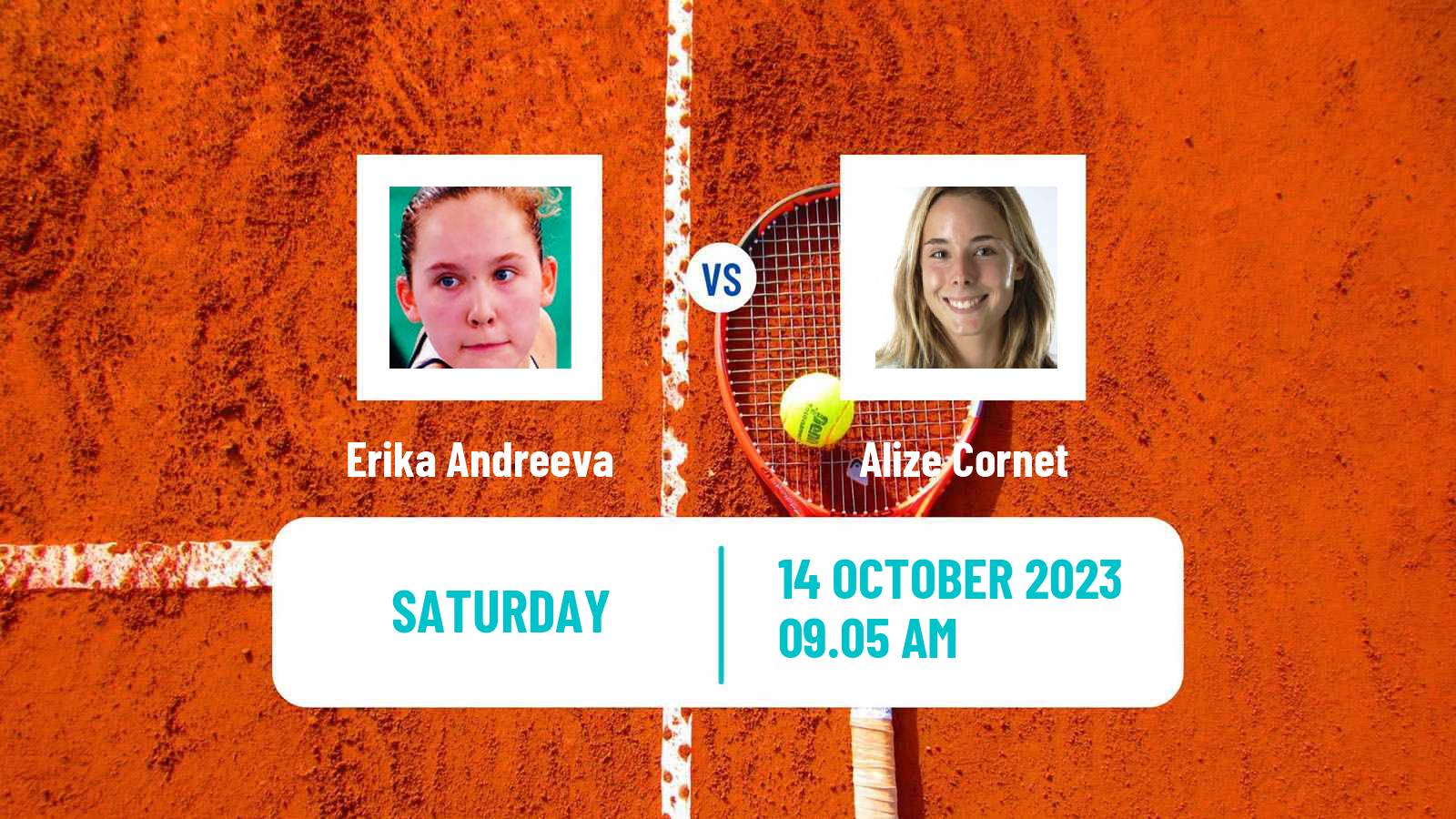 Tennis Rouen Challenger Women Erika Andreeva - Alize Cornet
