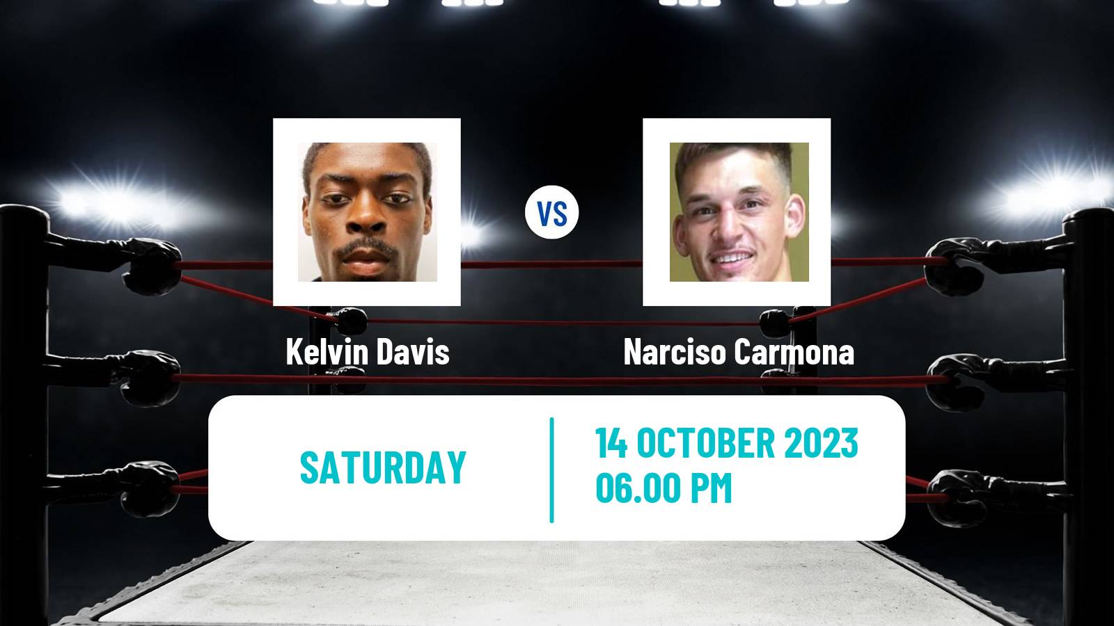 Boxing Super Lightweight Others Matches Men Kelvin Davis - Narciso Carmona