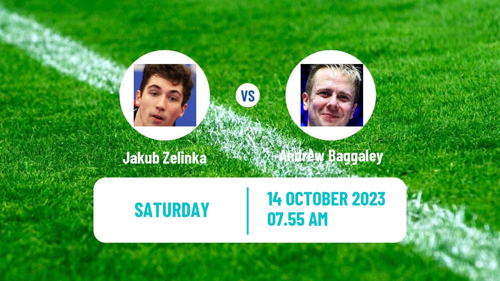 Table tennis Tt Star Series Men Jakub Zelinka - Andrew Baggaley