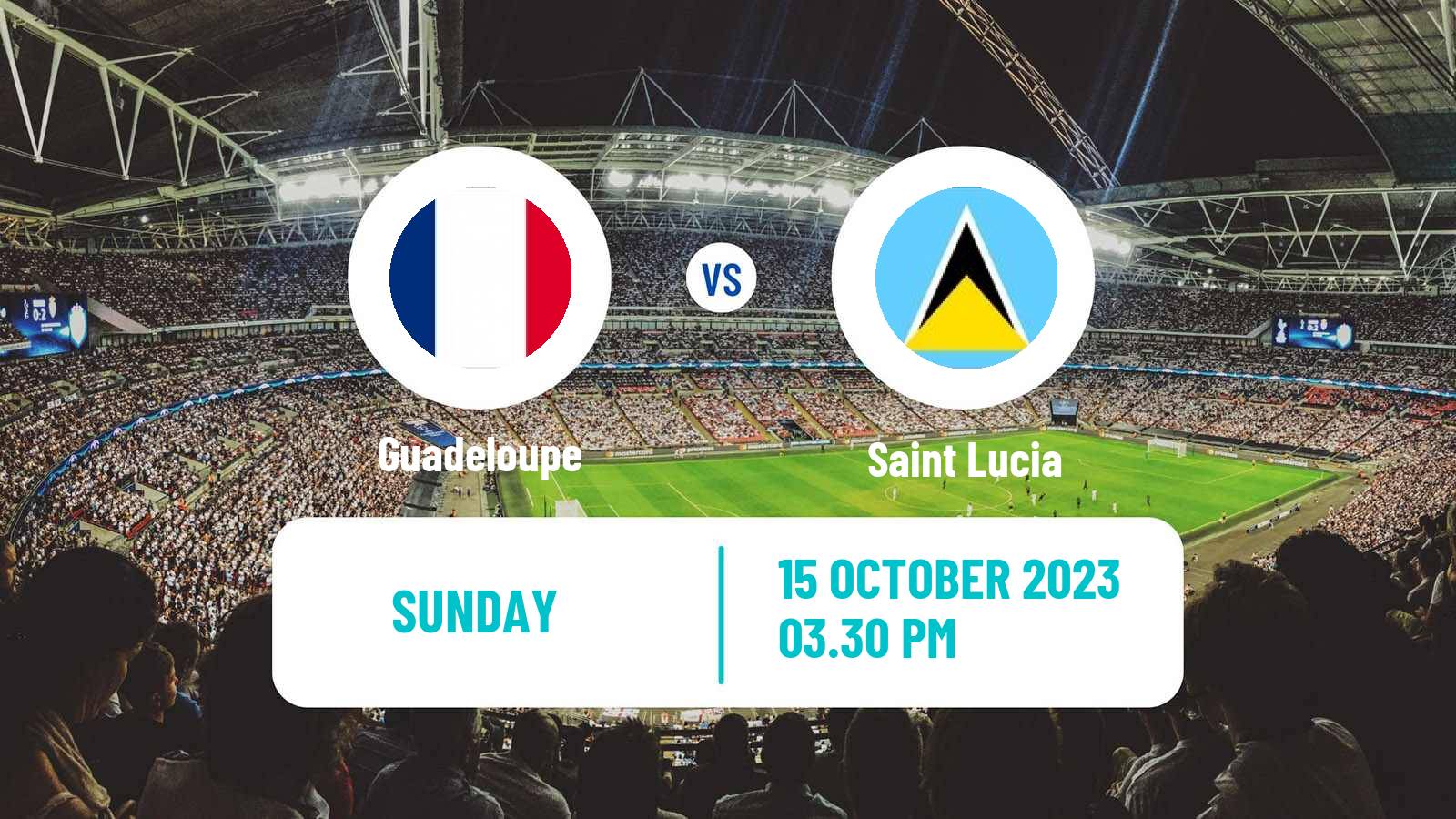 Soccer CONCACAF Nations League Guadeloupe - Saint Lucia