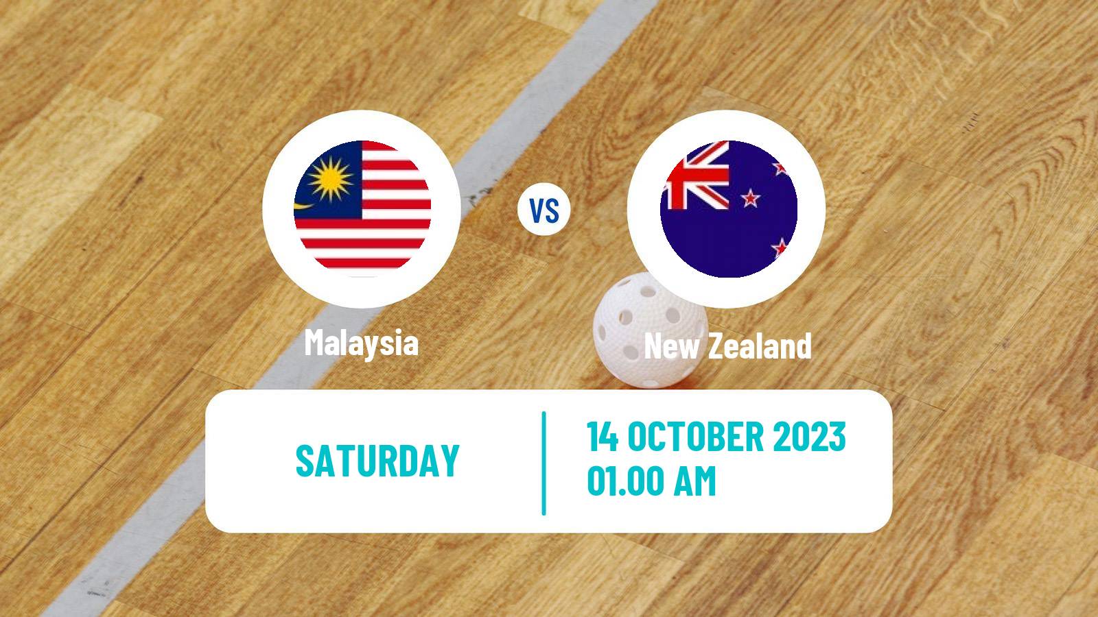 Floorball  AOFC Cup Floorball Malaysia - New Zealand