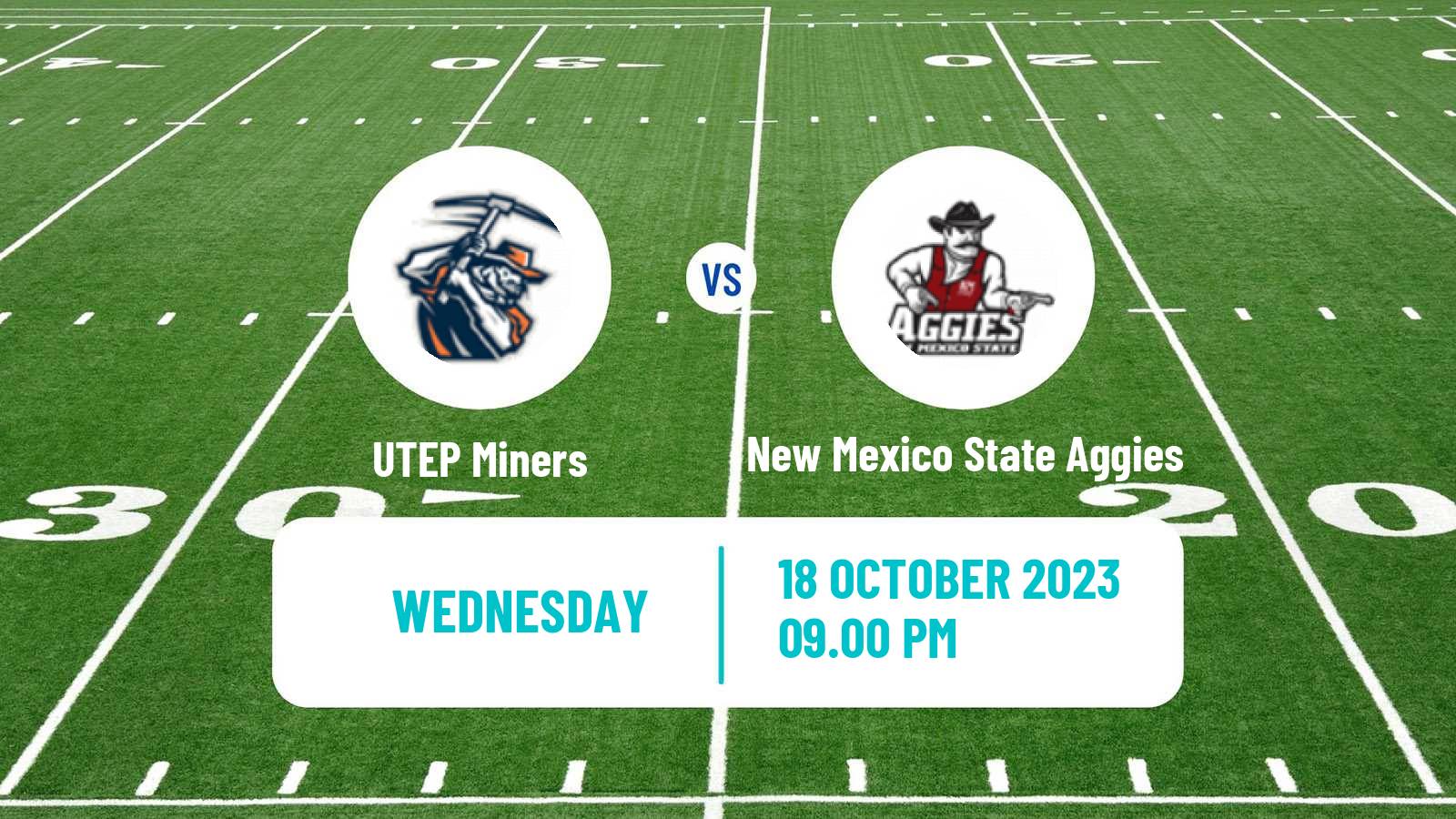 American football NCAA College Football UTEP Miners - New Mexico State Aggies