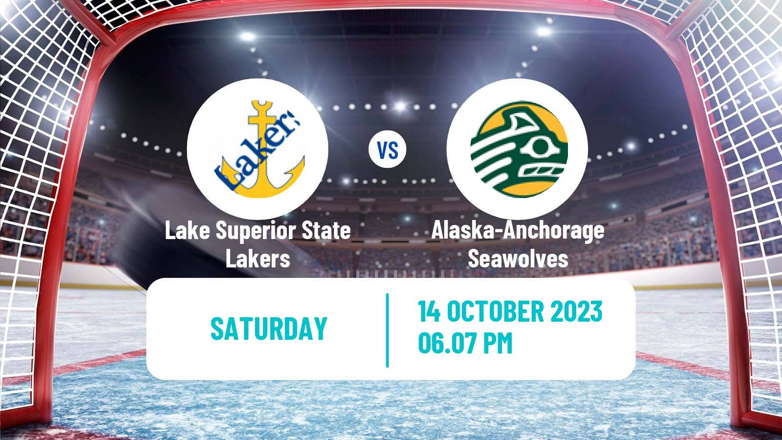 Hockey NCAA Hockey Lake Superior State Lakers - Alaska-Anchorage Seawolves