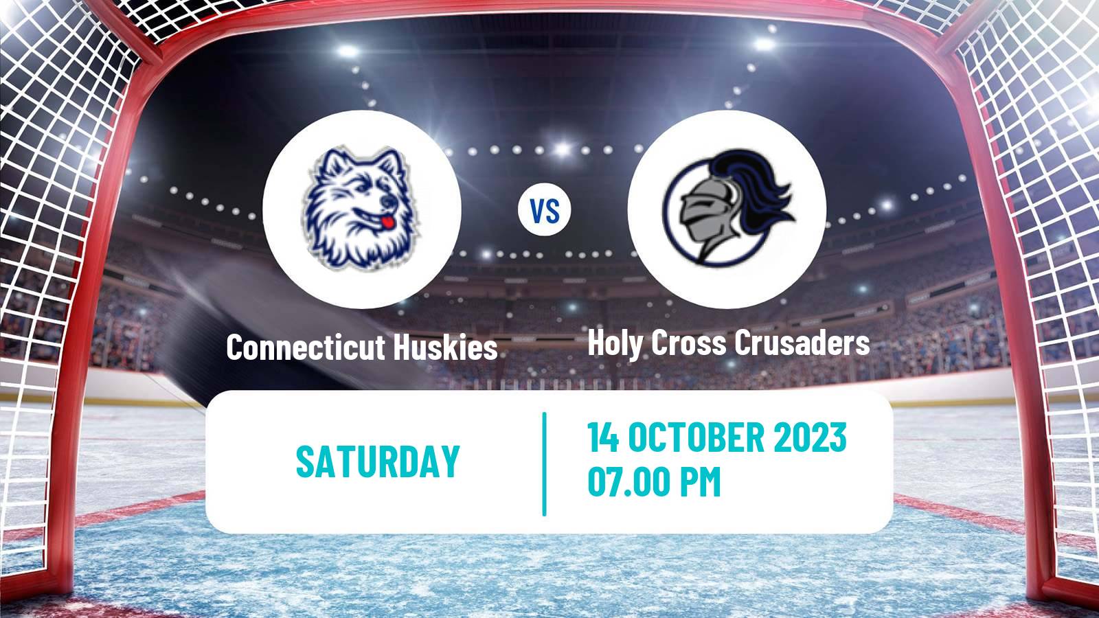 Hockey NCAA Hockey Connecticut Huskies - Holy Cross Crusaders